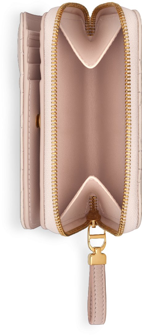 กระเป๋าสตางค์ Dior Caro Scarlet มุมมองด้านบน