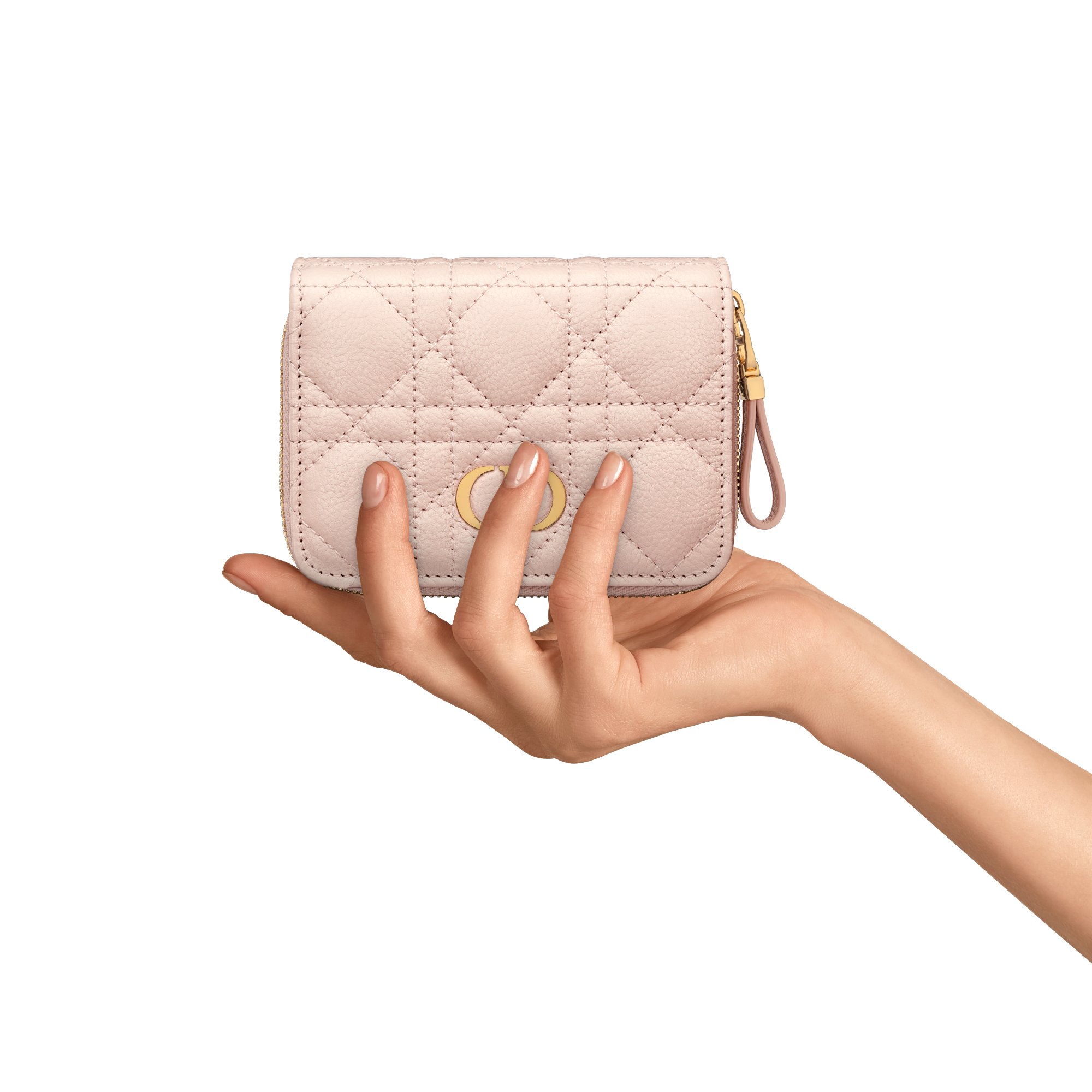 กระเป๋าสตางค์ Dior Caro Scarlet มุมมองโดยละเอียด