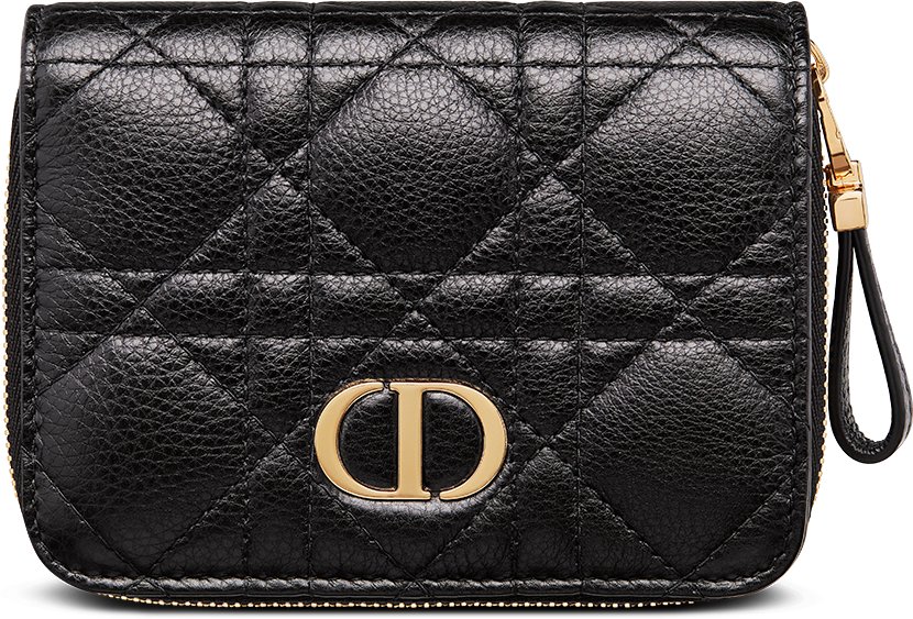 กระเป๋าสตางค์ Dior Caro Scarlet มุมมองด้านหน้า