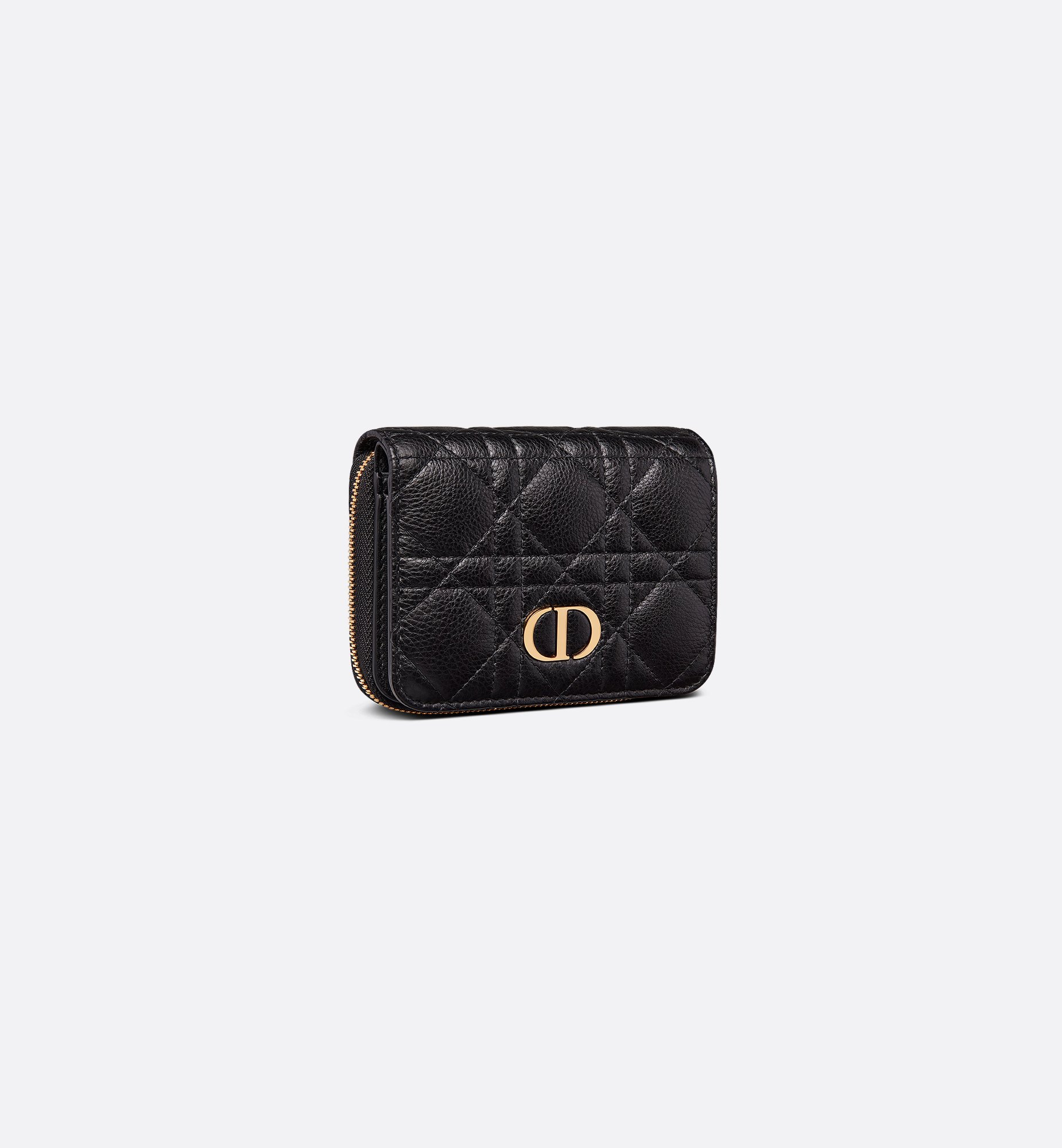 Dior Caro Scarlet Wallet Black Supple Cannage Calfskin | DIOR Dior Caro Scarlet Wallet Black Supple Cannage Calfskin | DIOR