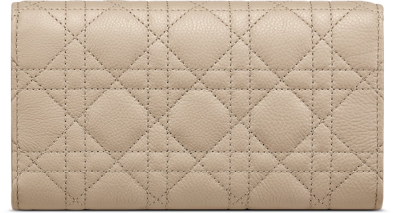 Dior Caro Orchid Long Wallet Back view