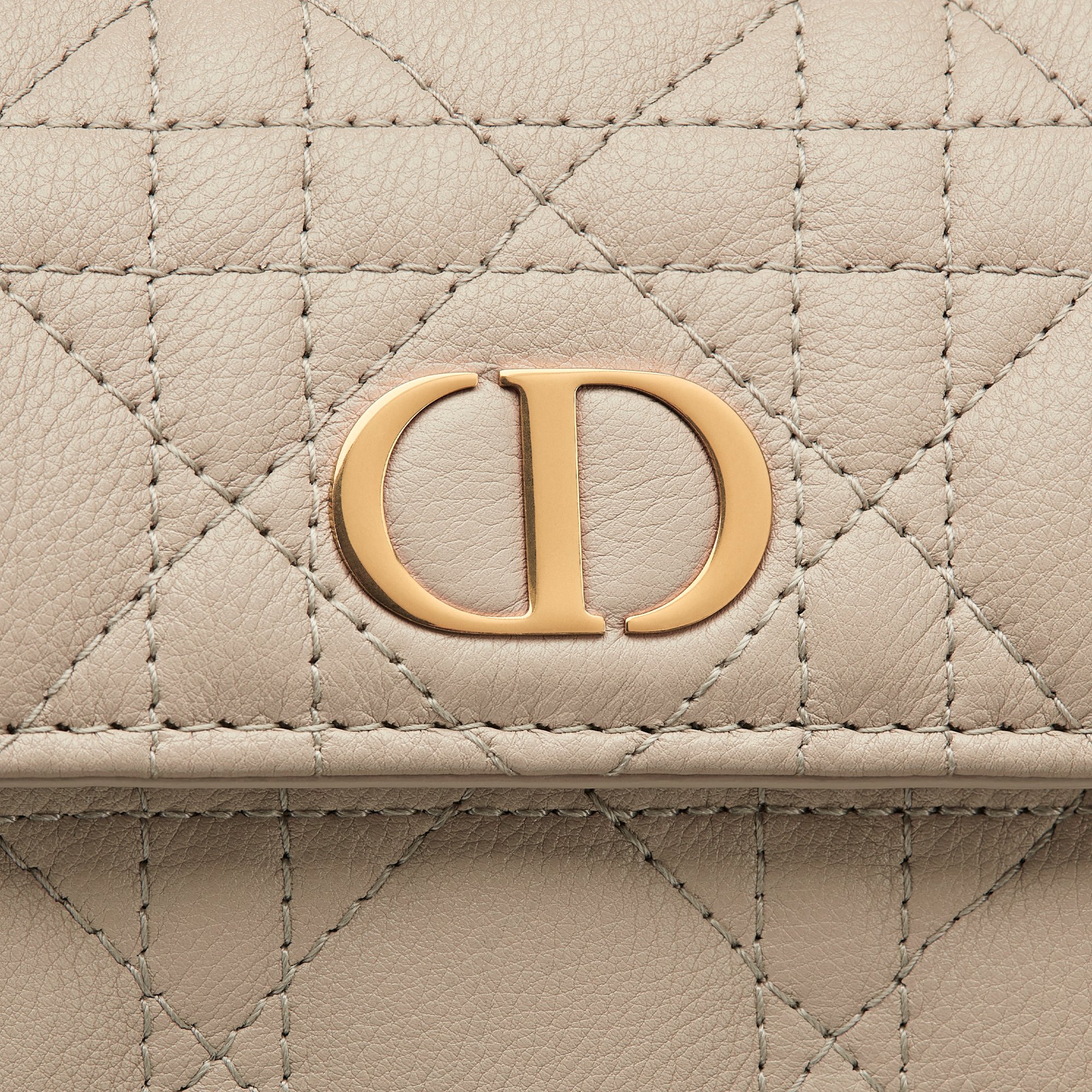 Dior Caro Orchid Long Wallet Detailed view