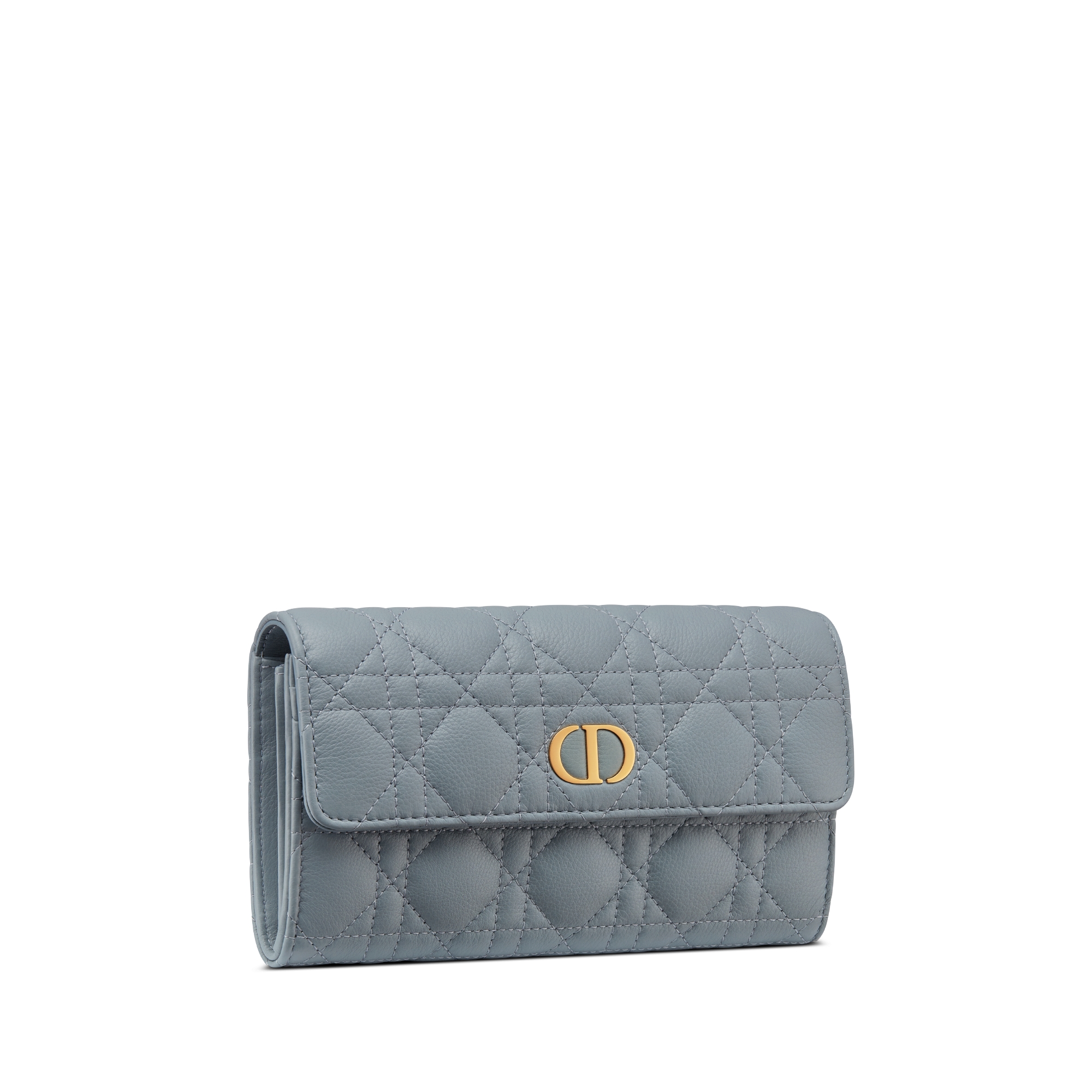 【極美品】クリスチャンディオール カナージュ コンパクトウォレット ネイビー 極美品】クリスチャンディオール カナージュ コンパクト