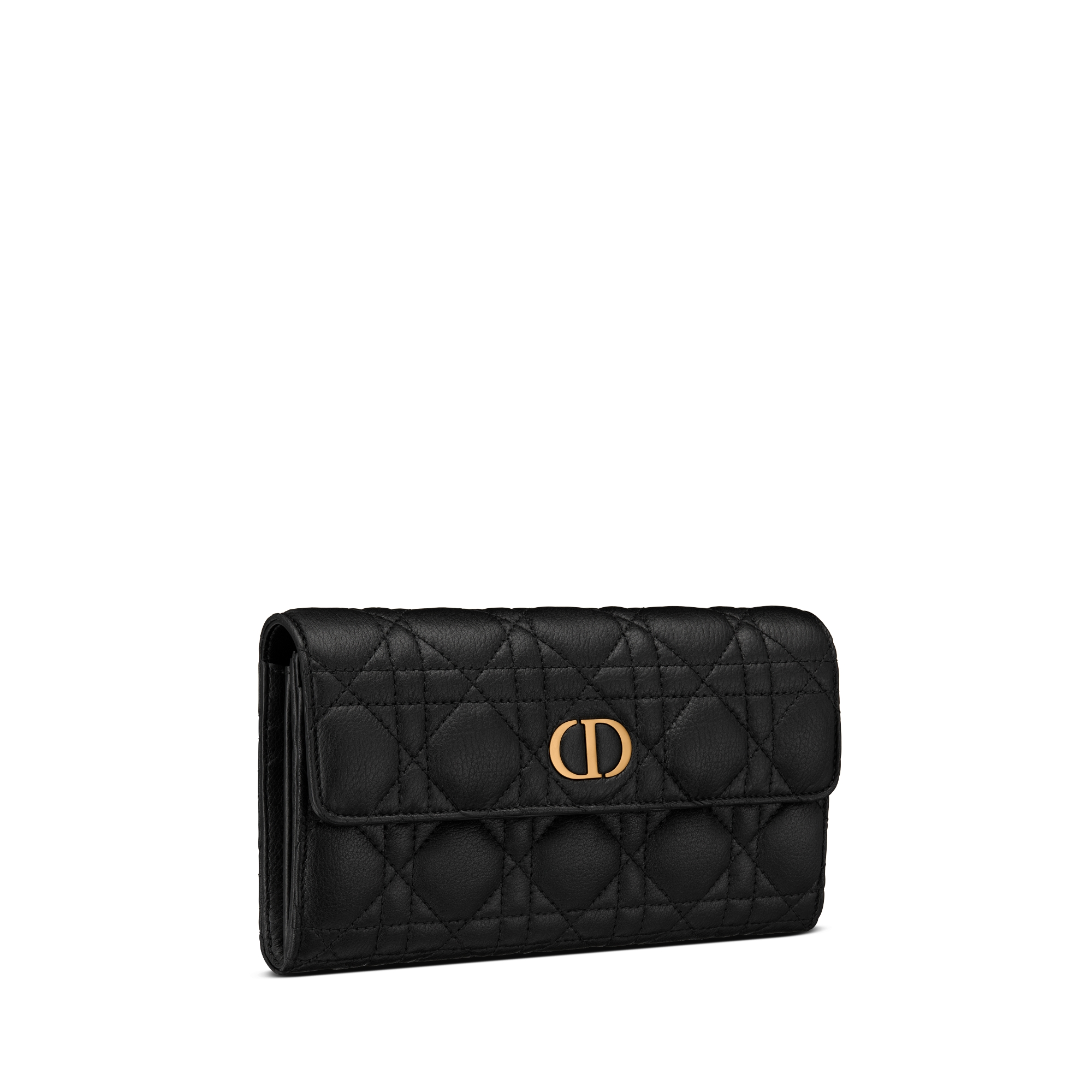 DIOR | Dior Caro Orchid ロングウォレット カナージュ カーフスキン