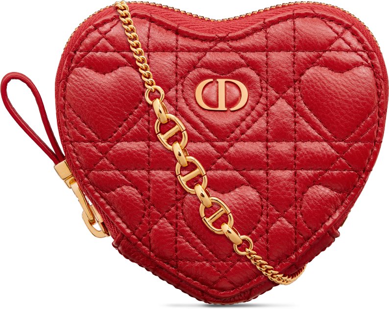 DIOR | Dioramour Dior Caro ハート ポーチ ハート カナージュ カーフスキン