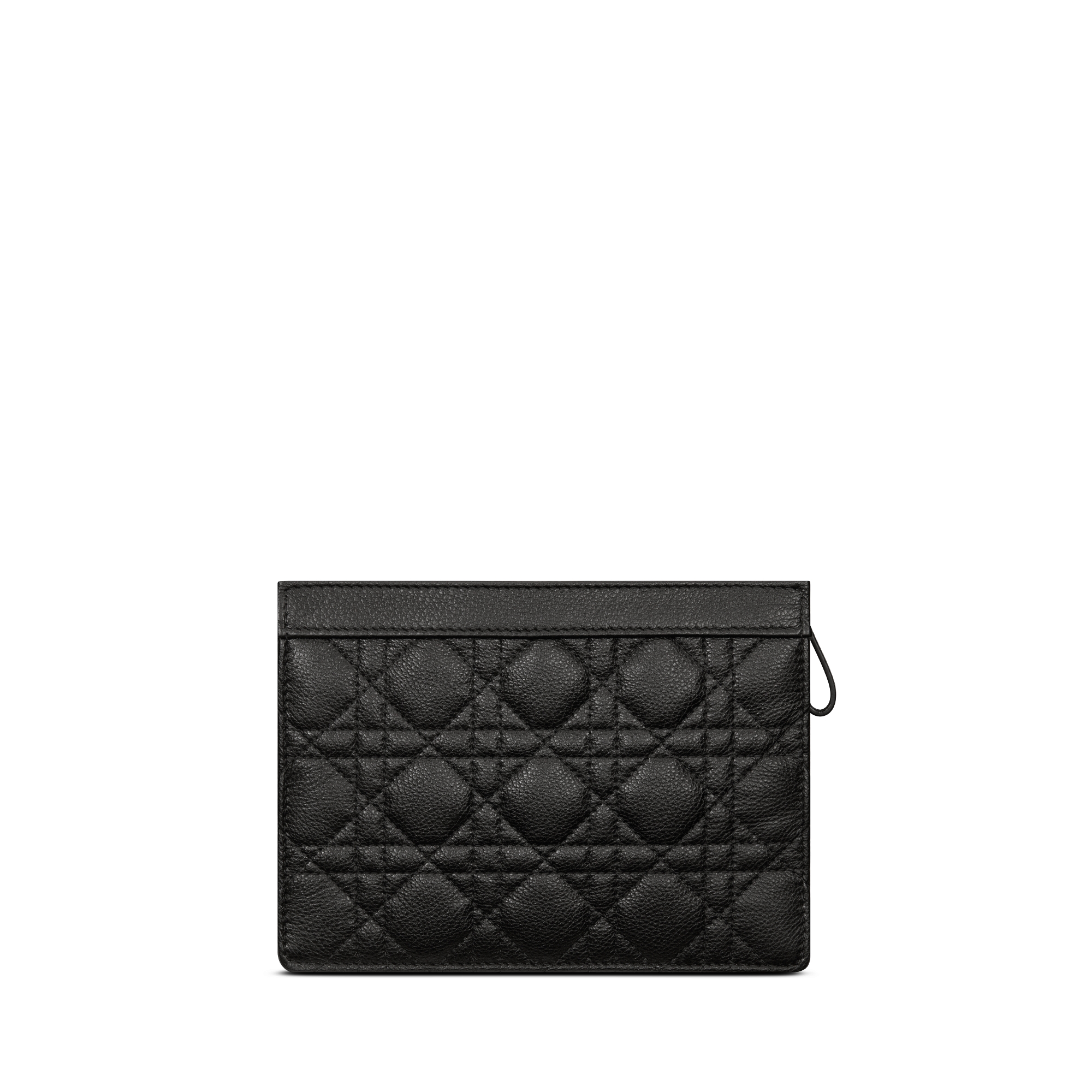 Dior Caro Every Dior 파우치 블랙 서플 까나쥬 송아지 가죽 E08