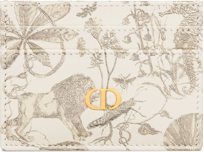 Dior Caro Freesia Card Holder Front view