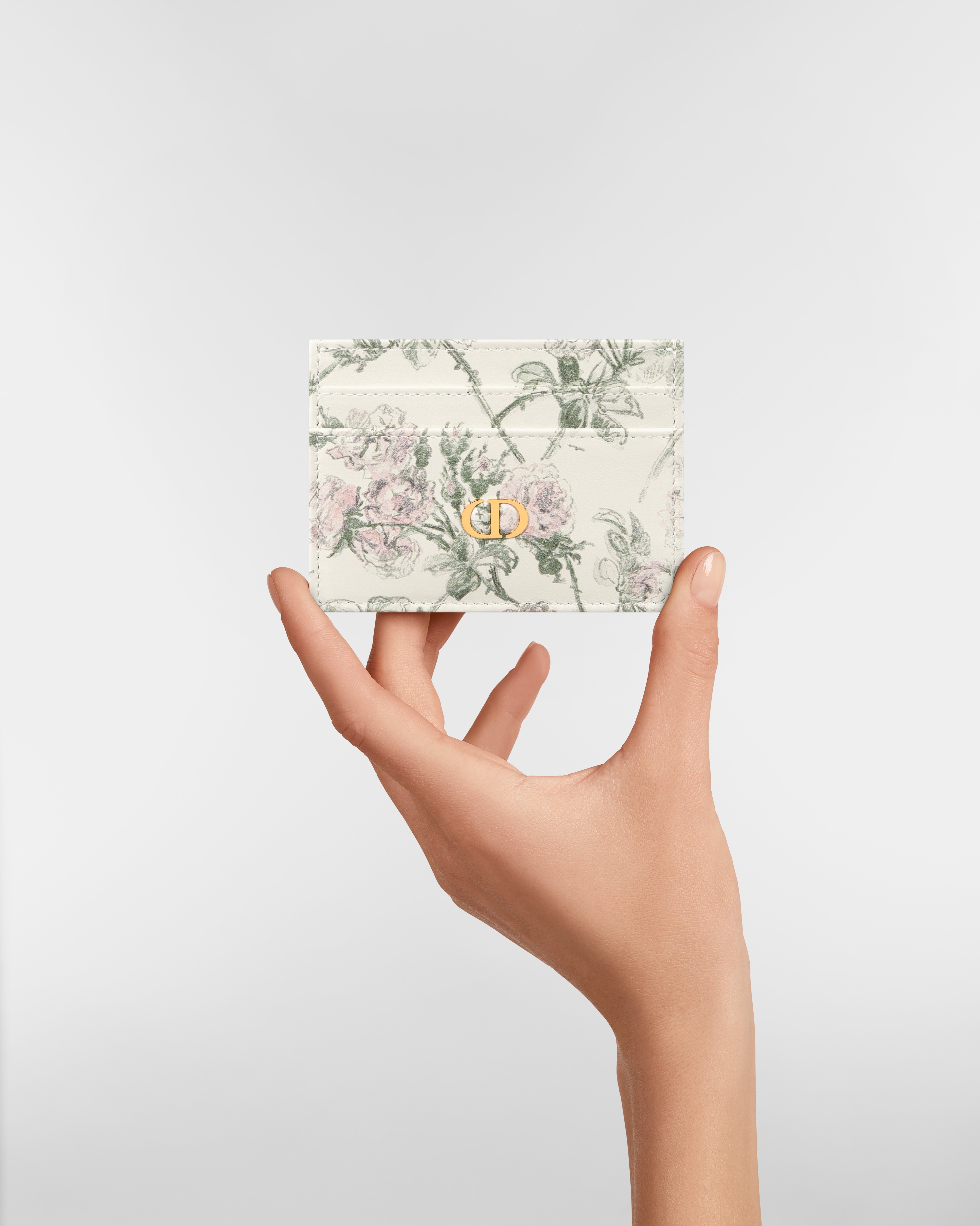 【日本限定】Dior Caro Freesia カードホルダー Rosier de Dior ラムスキン E11