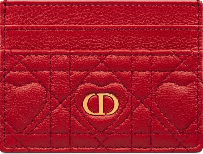 Dior card holder red clearance