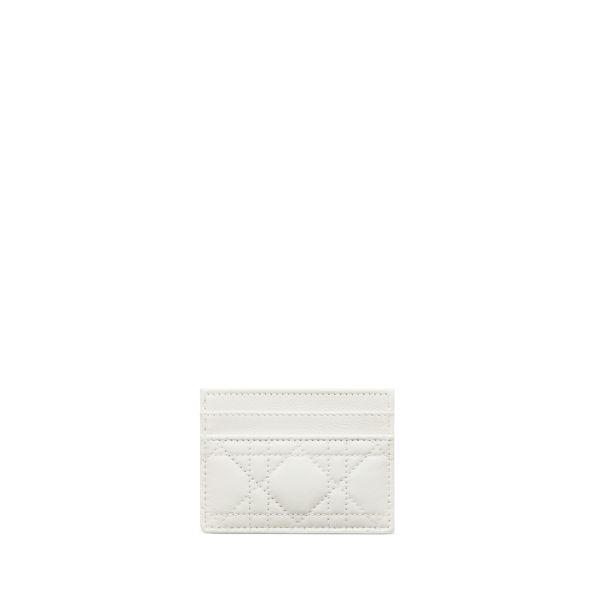Dior Caro Freesia Card Holder Latte Supple Cannage Calfskin E08
