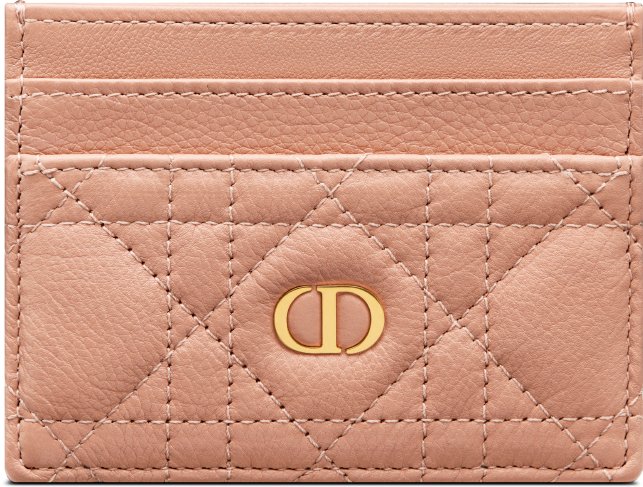 Dior Caro Freesia Card Holder Front view