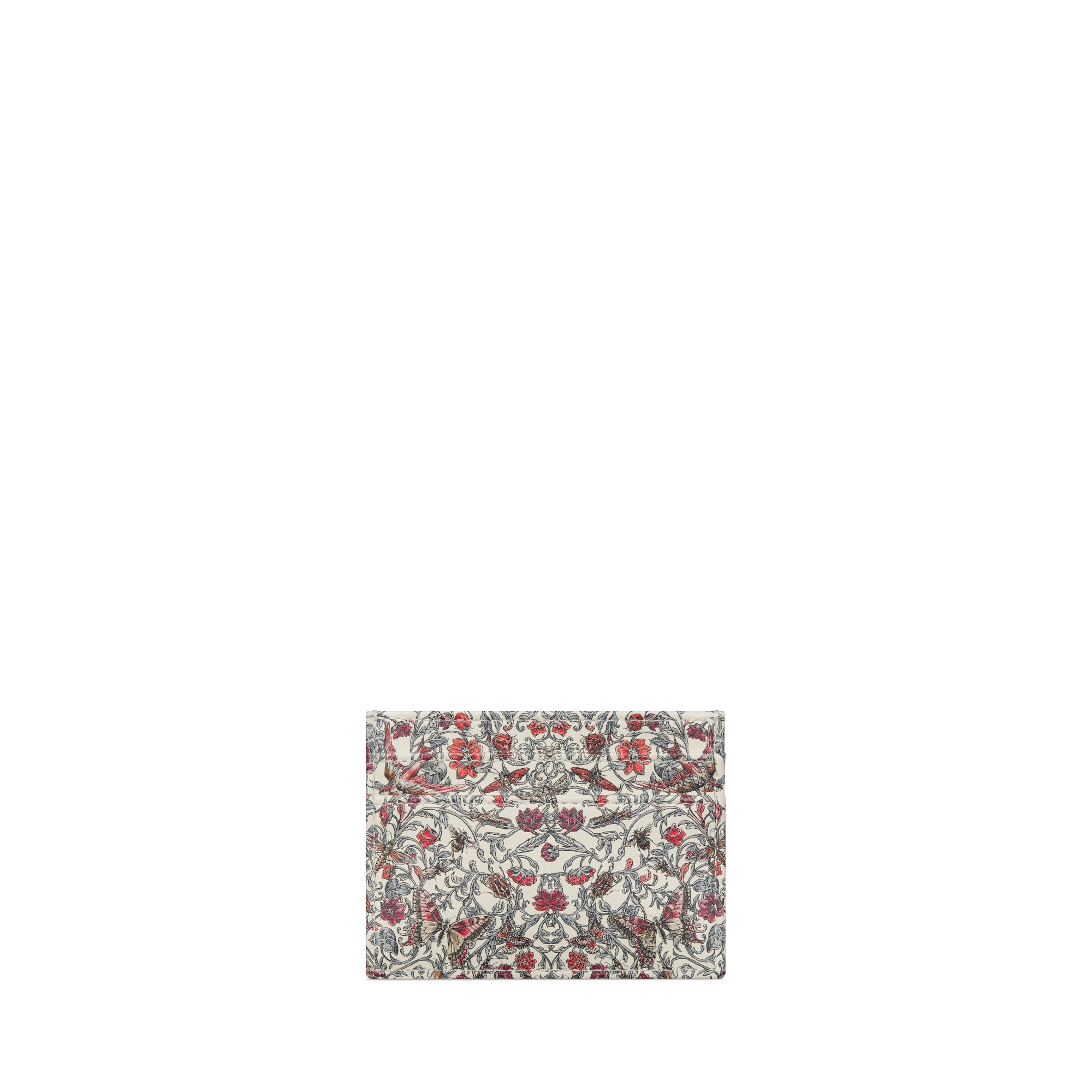 Porte-cartes Femme MISAKO Metri - Tissu Imprimé, Dimensions 8x13x1 Cm, Poche Zippée, Couleur Beige