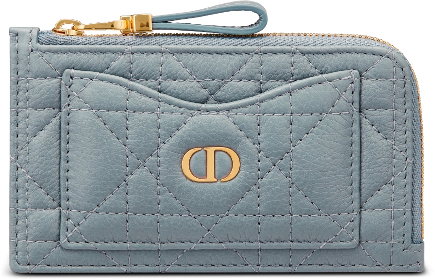 DIOR | Dior Caro Cosmos ジップ カードホルダー カナージュ カーフスキン