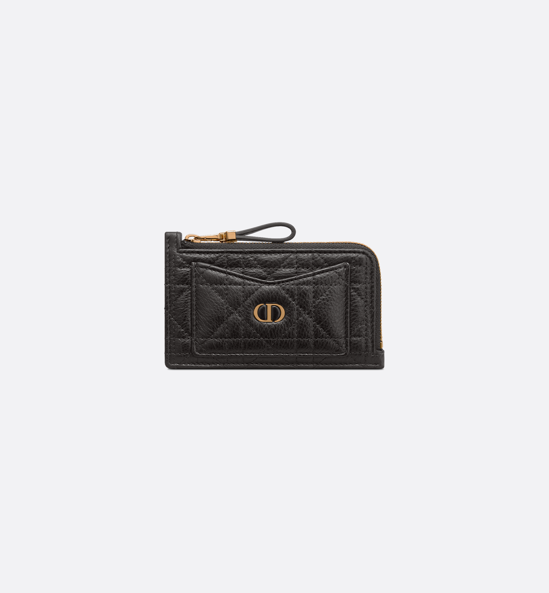 Dior Caro Cosmos Zipped Card Holder Black Supple Cannage Dior Caro Cosmos Zipped Card Holder Black Supple Cannage