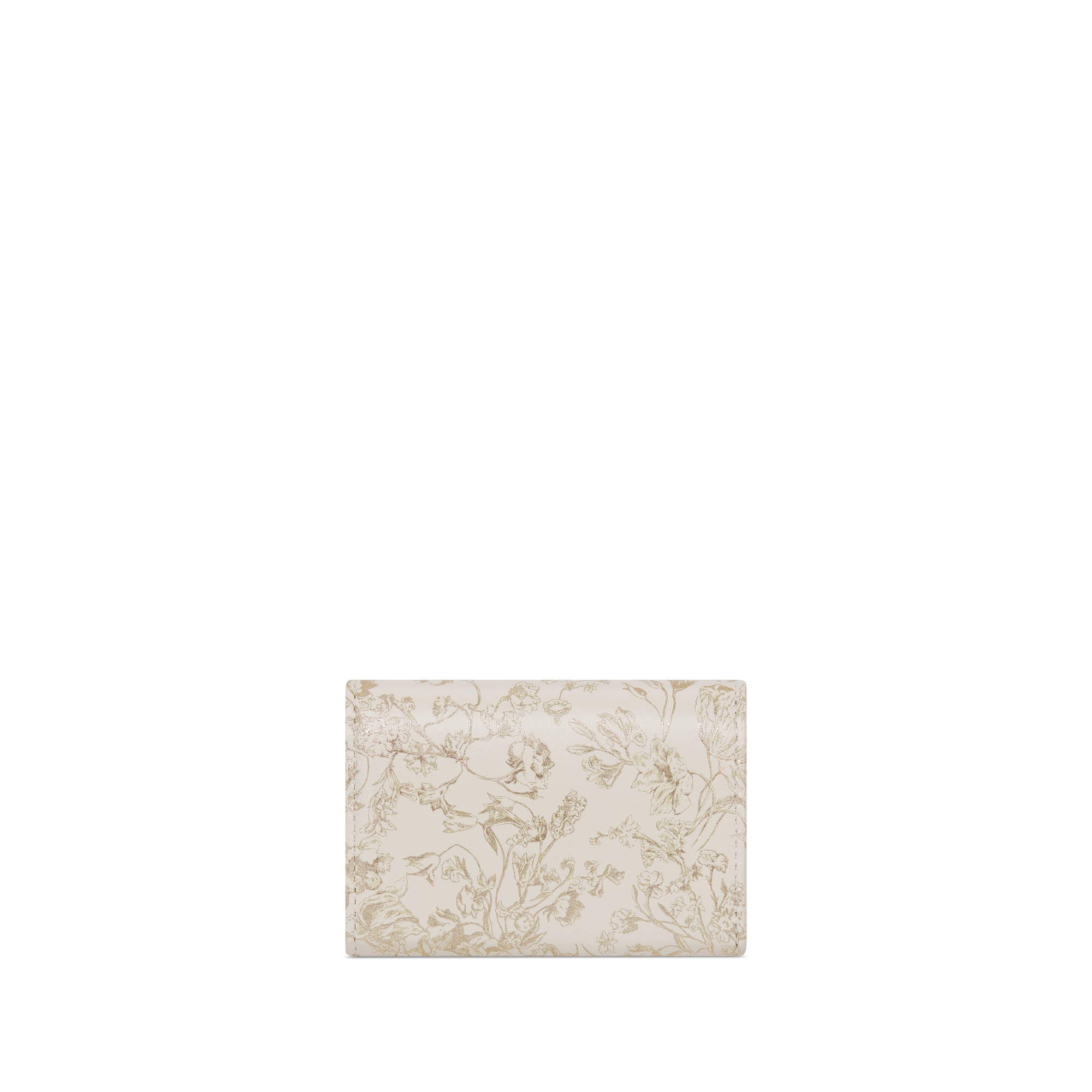 Dior Caro Glycine 지갑 골드 톤 Millefiori 프린트 송아지 가죽 E08