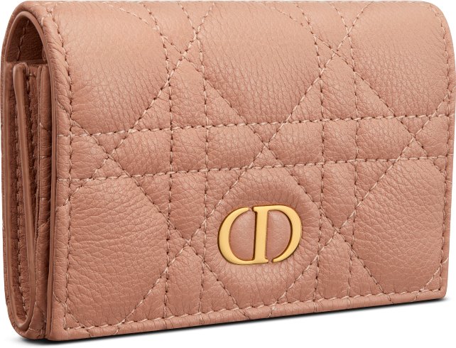 Dior Caro Glycine 銀包 aria_threeQuarterClosedView