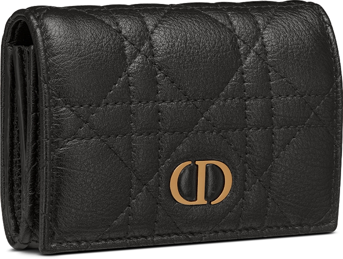 DIOR | Dior Caro Glycine ウォレット カナージュ カーフスキン 