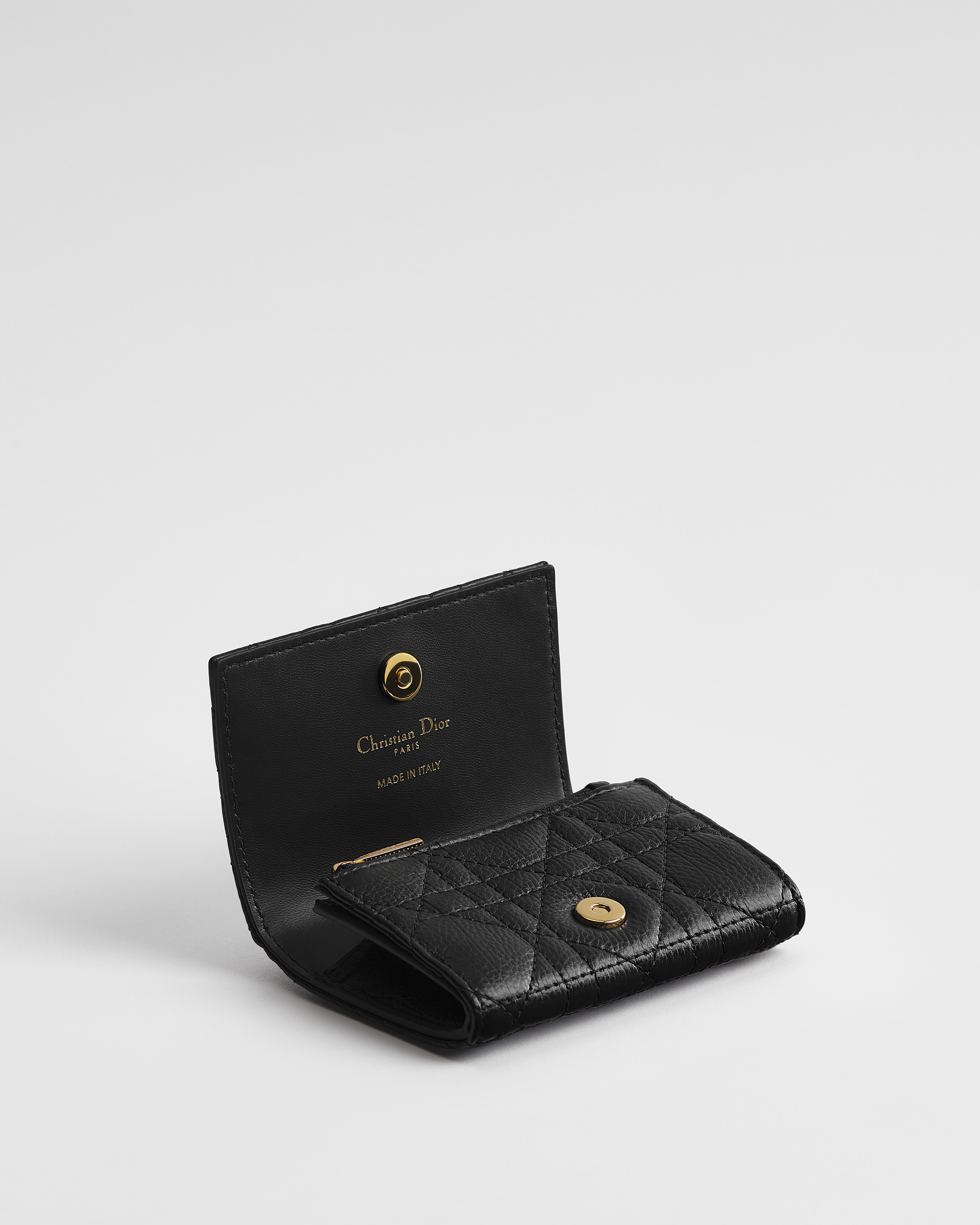 Dior Caro Glycine ウォレット カナージュ カーフスキン E06