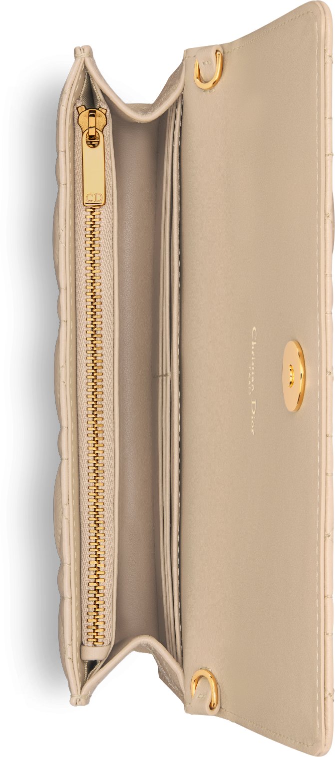 Dior Caro Pouch with Chain Top shot view