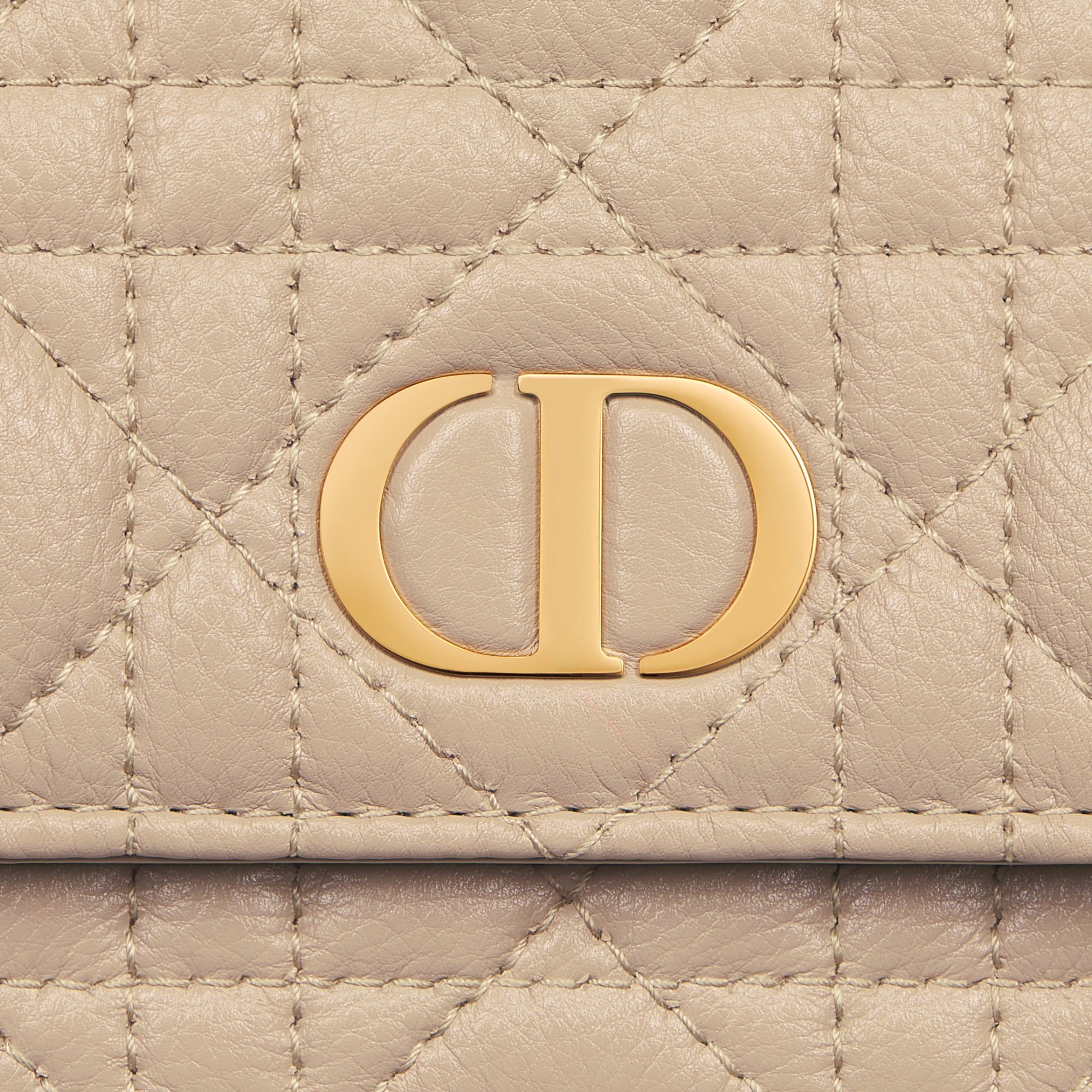 Dior Caro Pouch with Chain Detailed view