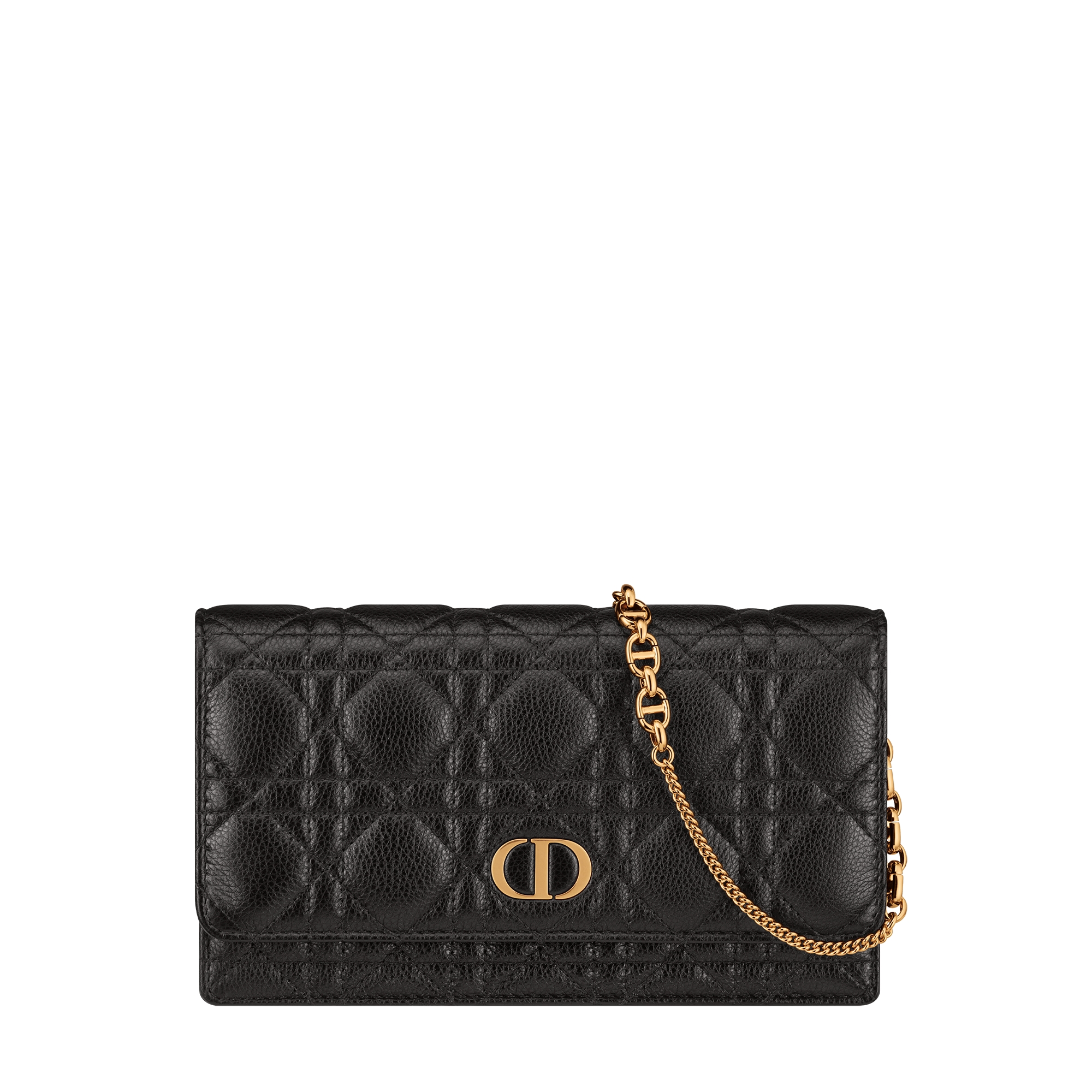  Weiches Cannage Kalbsleder in Schwarz