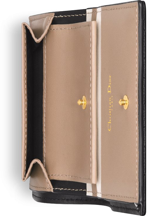 DIOR | DIOR CARO マルチカラー ミニウォレット カナージュ カーフスキン