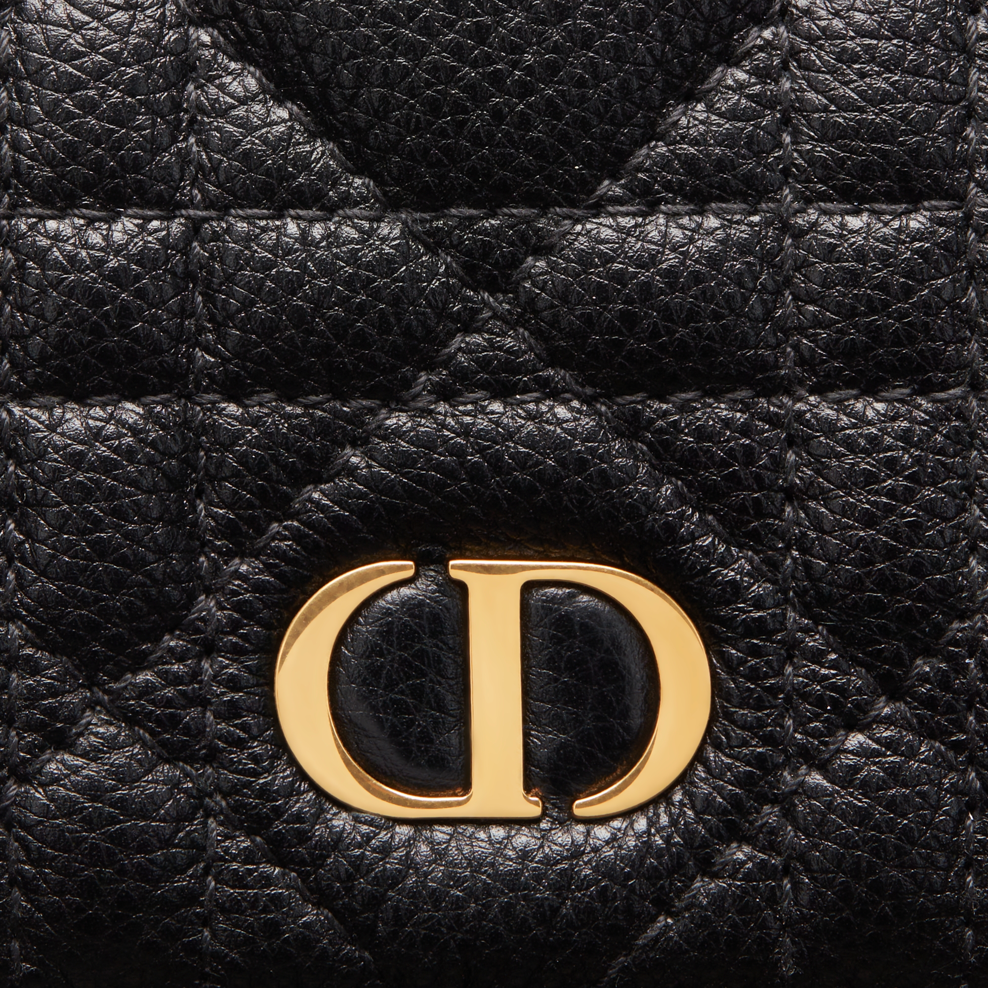 Mini Dior Caro Saffron Wallet