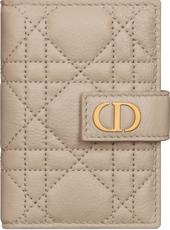 Dior Caro Dandelion Card Holder Front view