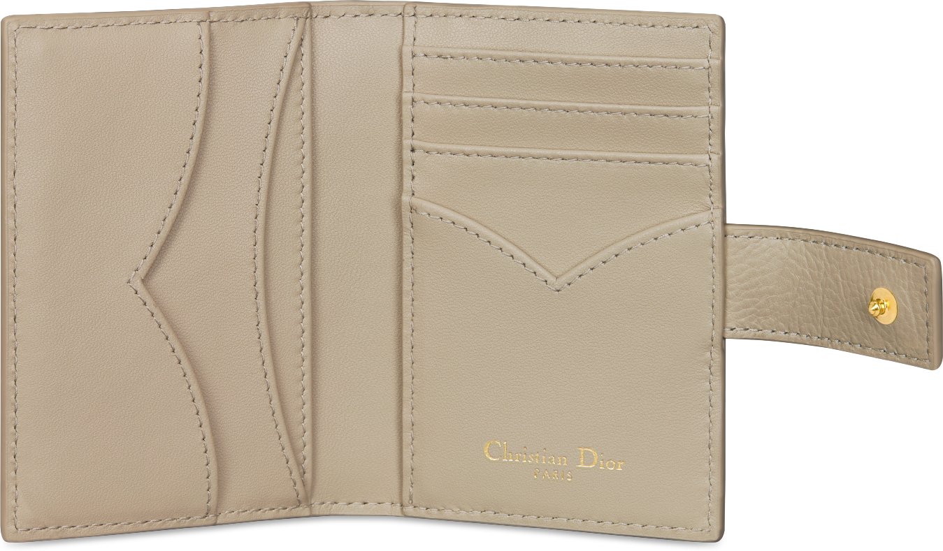 Dior Caro Dandelion Card Holder Unfolded view