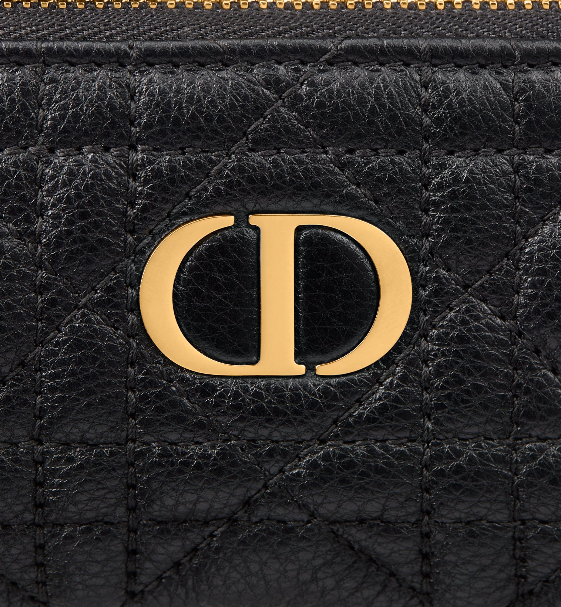 Dior Caro Myrte Zipped Key Case Black Supple Cannage Dior Caro Myrte Zipped Key Case Black Supple Cannage