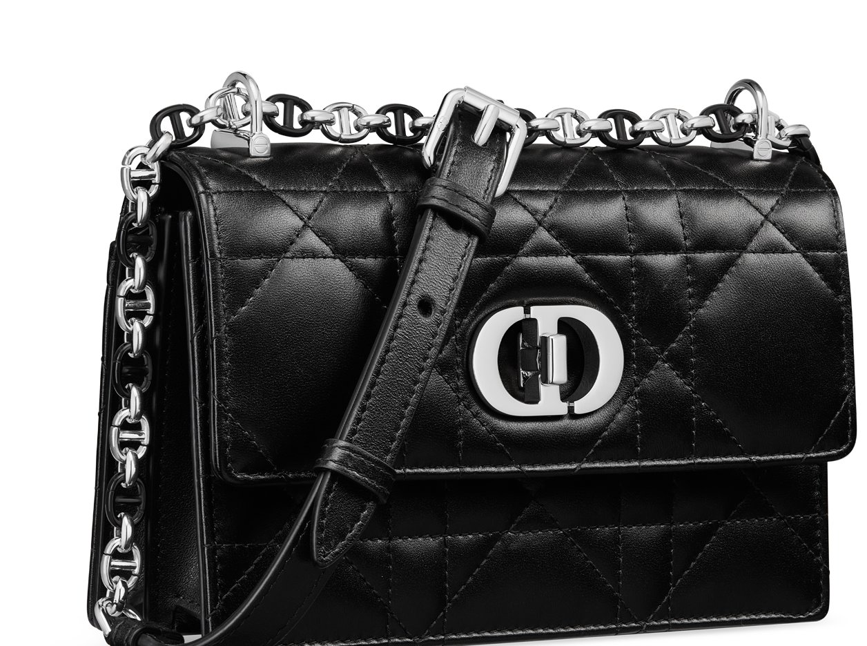 CARO MINI BAG 20 IN BLACK CALFSKIN