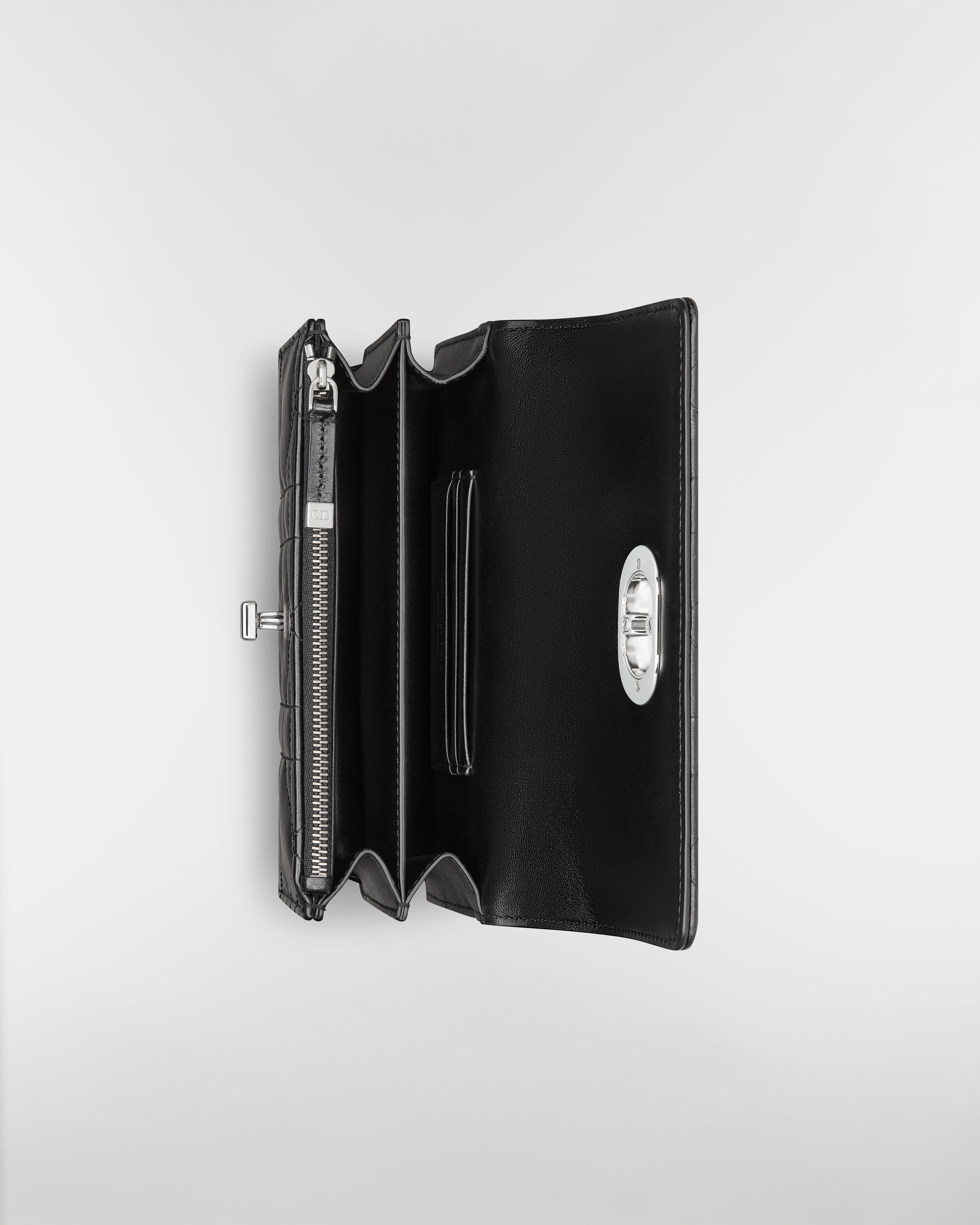 Miss Caro Mini Bag Black Macrocannage Lambskin E06