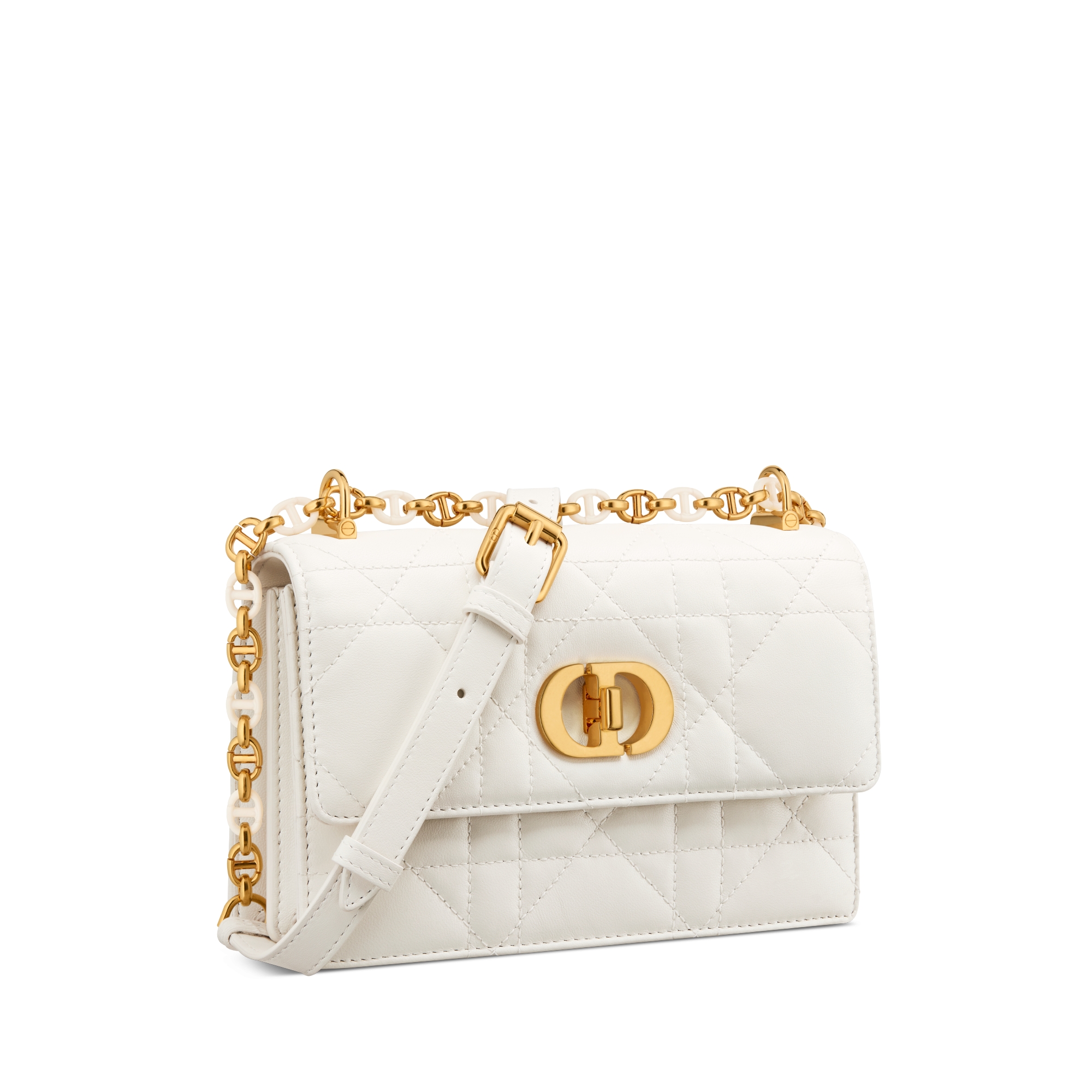 Miss Caro Minitasche Macrocannage Lammleder in Latte E03