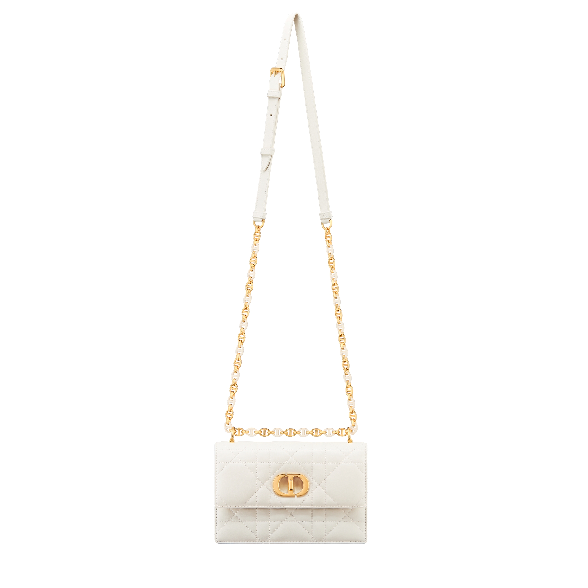 Miss Caro Mini Bag Latte Macrocannage Lambskin E07
