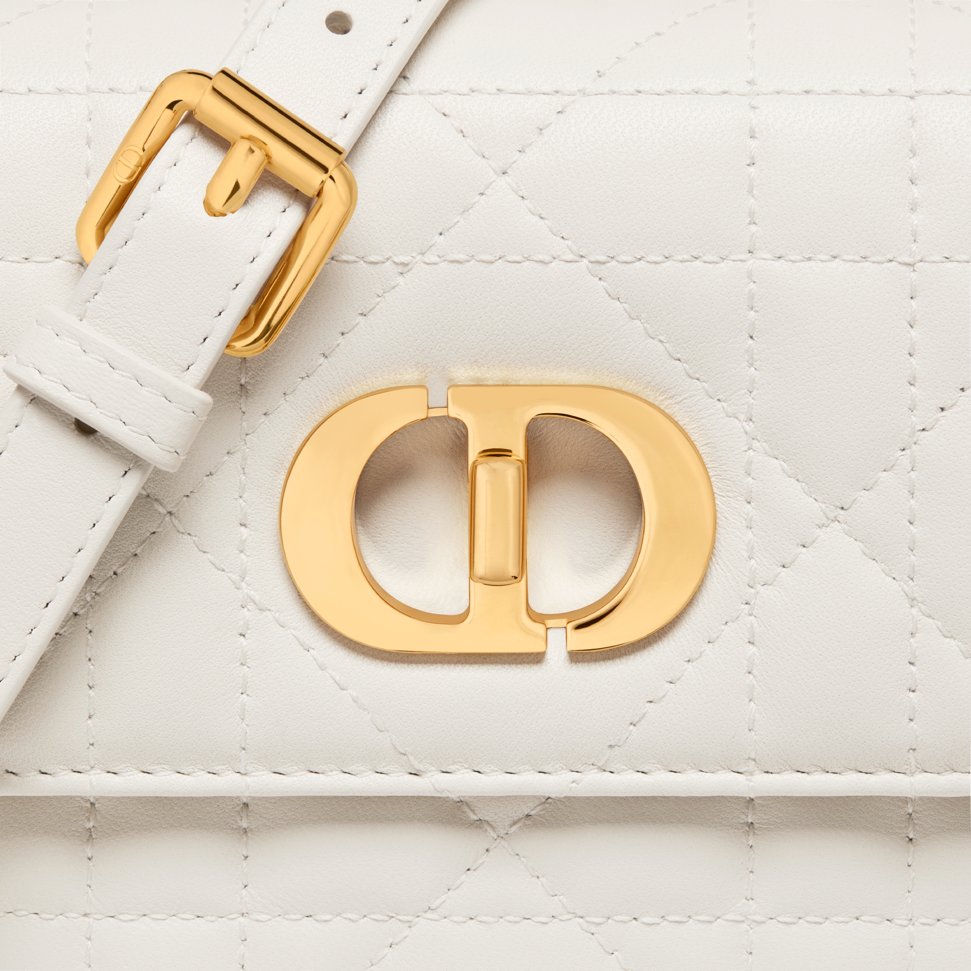 Miss Caro Minitasche Macrocannage Lammleder in Latte E09