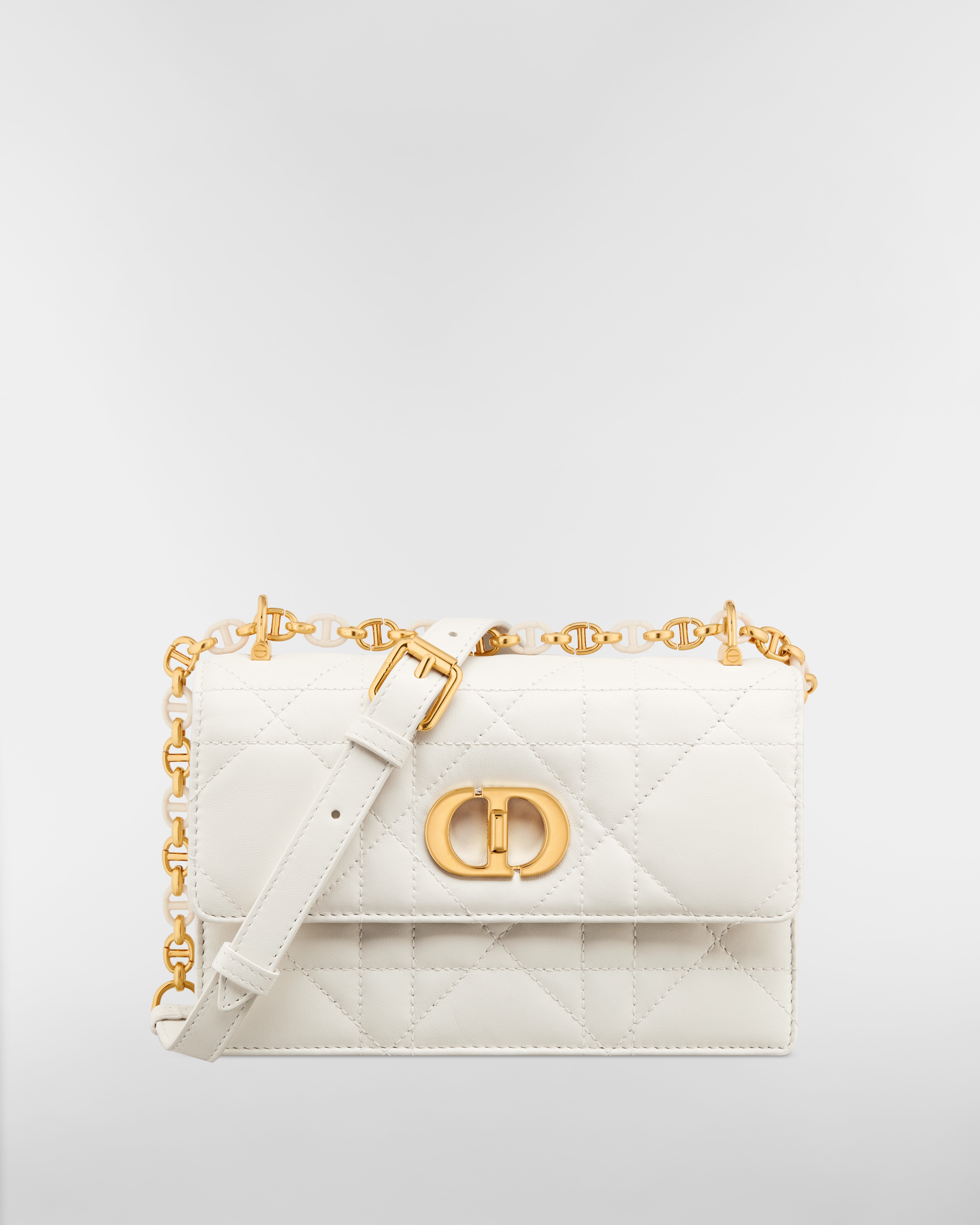 Miss Caro Minitasche Macrocannage Lammleder in Latte E01