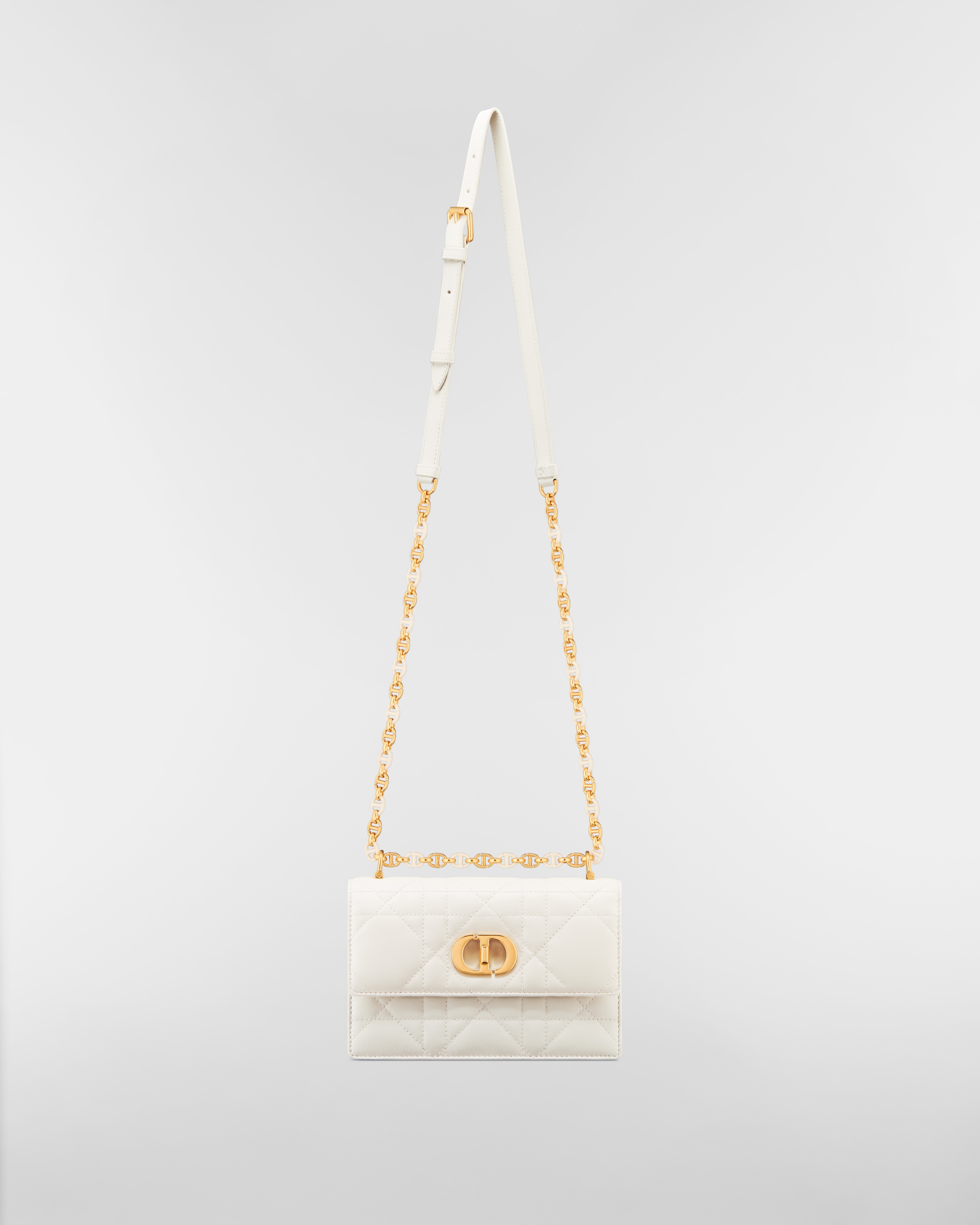 Miss Caro Minitasche Macrocannage Lammleder in Latte E07