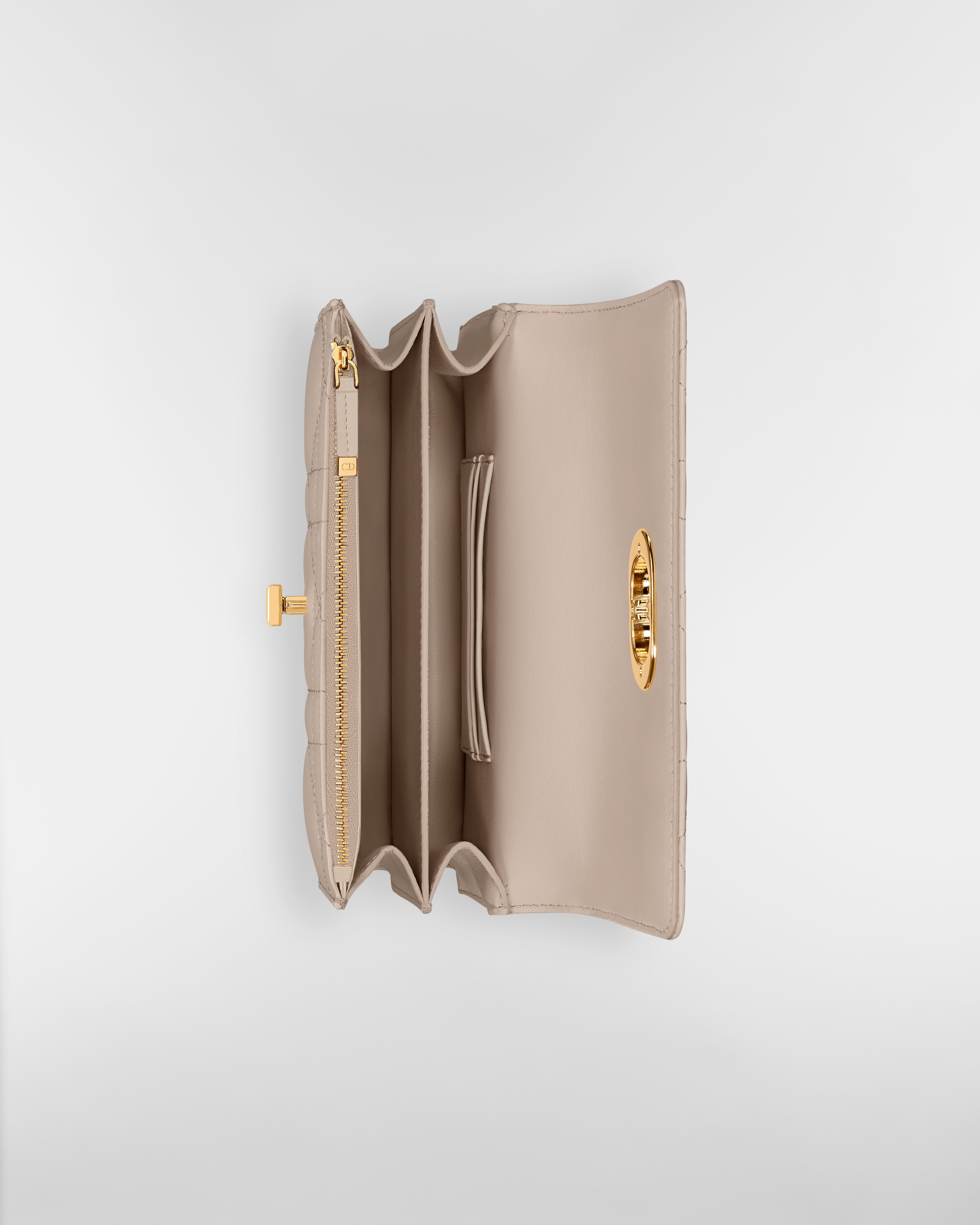 Miss Caro Minitasche Macrocannage Lammleder in Puderbeige E06