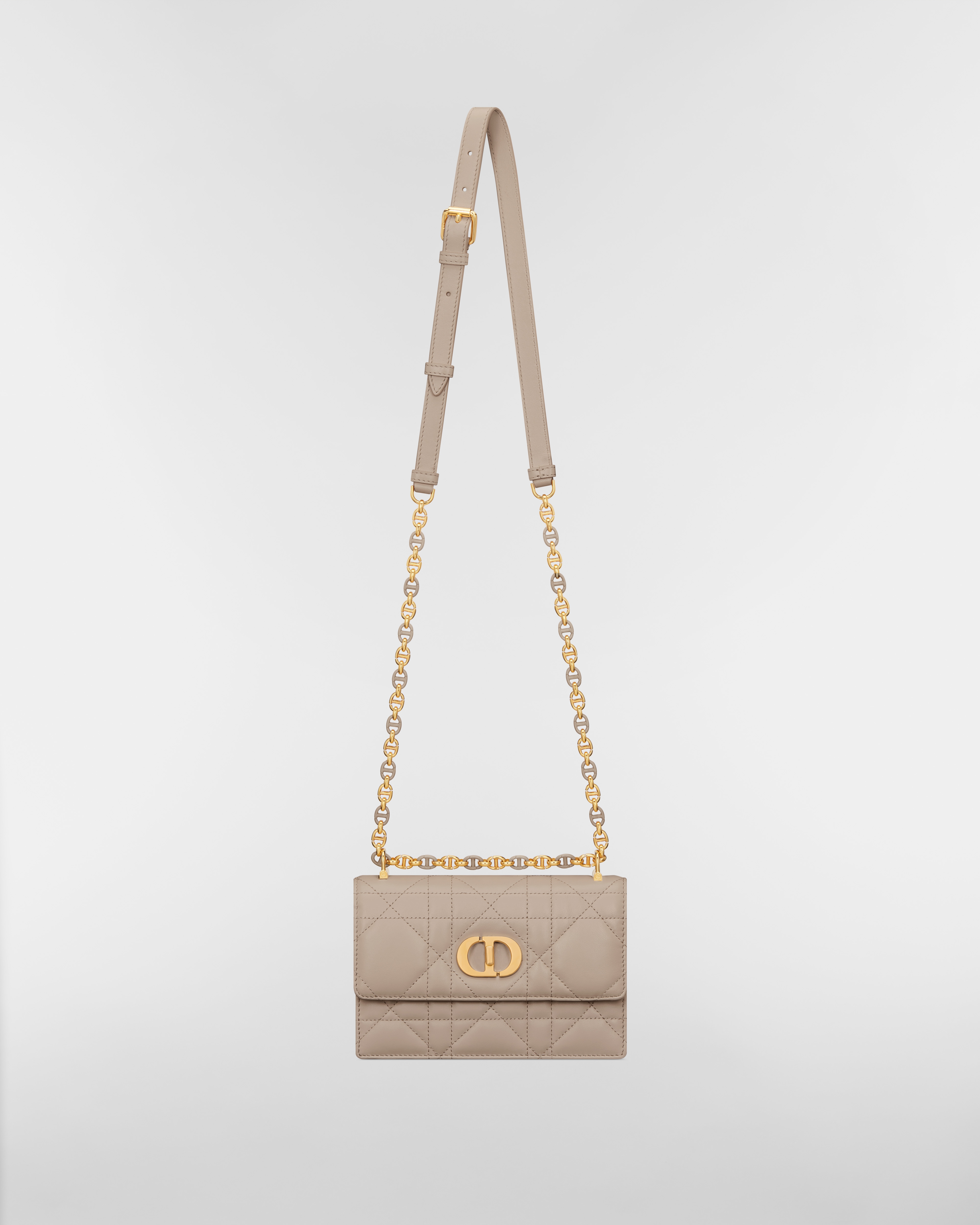 Miss Caro Minitasche Macrocannage Lammleder in Puderbeige E07