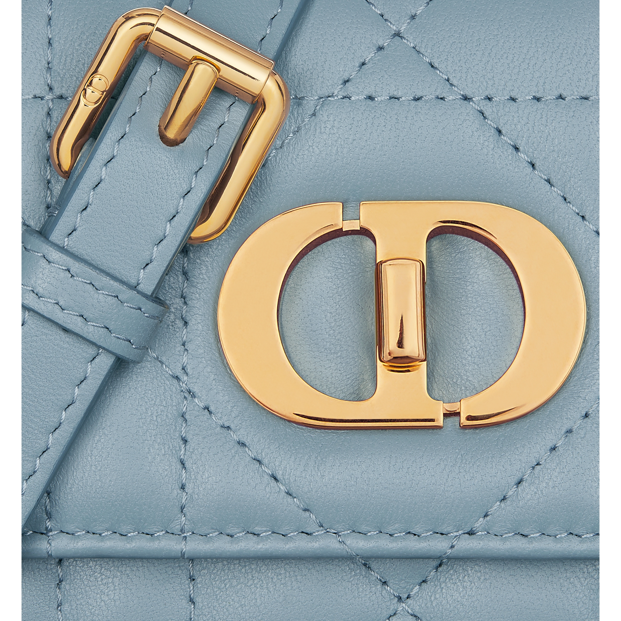Miss Caro Mini Bag Cloud Blue Macrocannage Lambskin E09