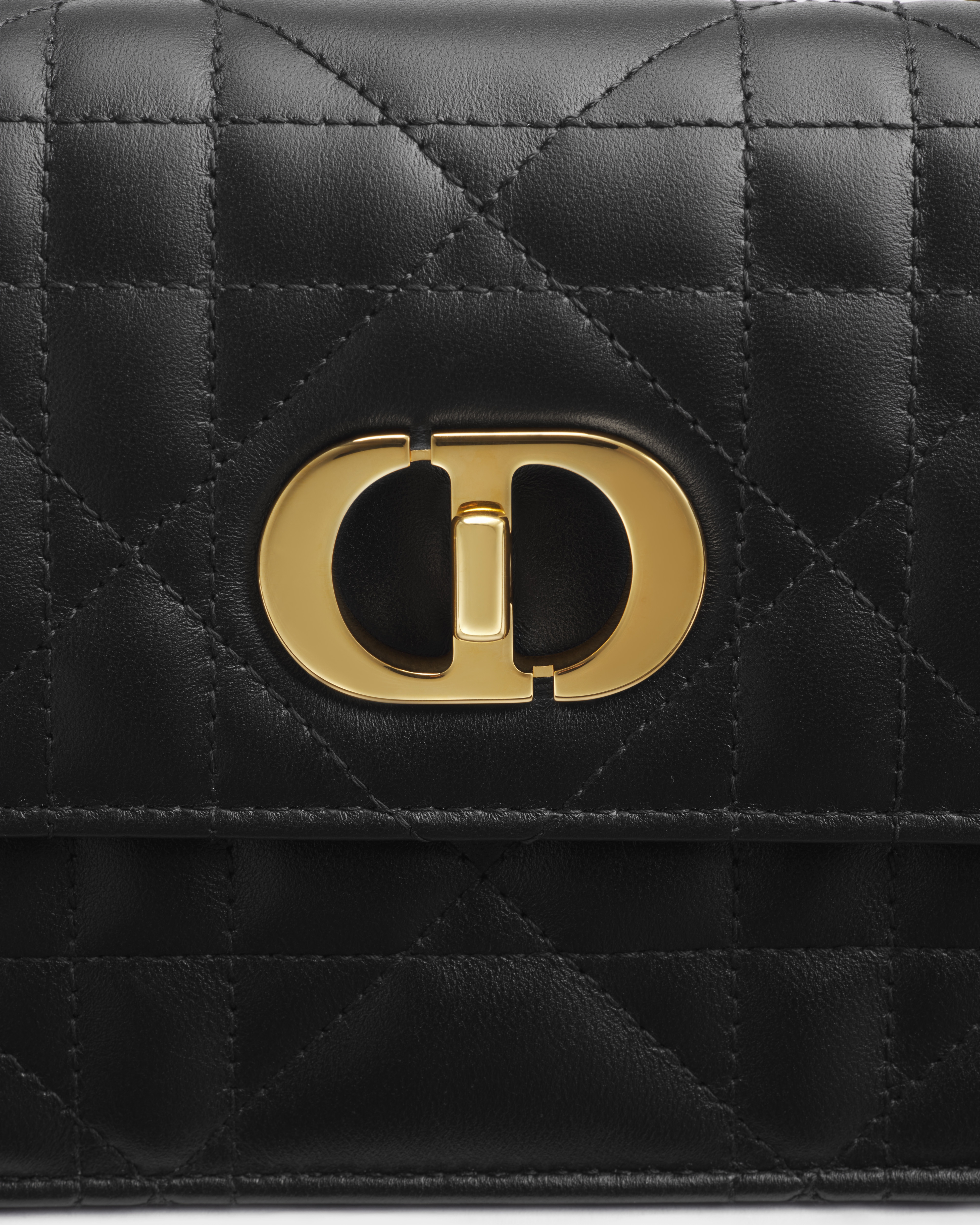 Miss Caro Mini Bag Black Macrocannage Lambskin E09