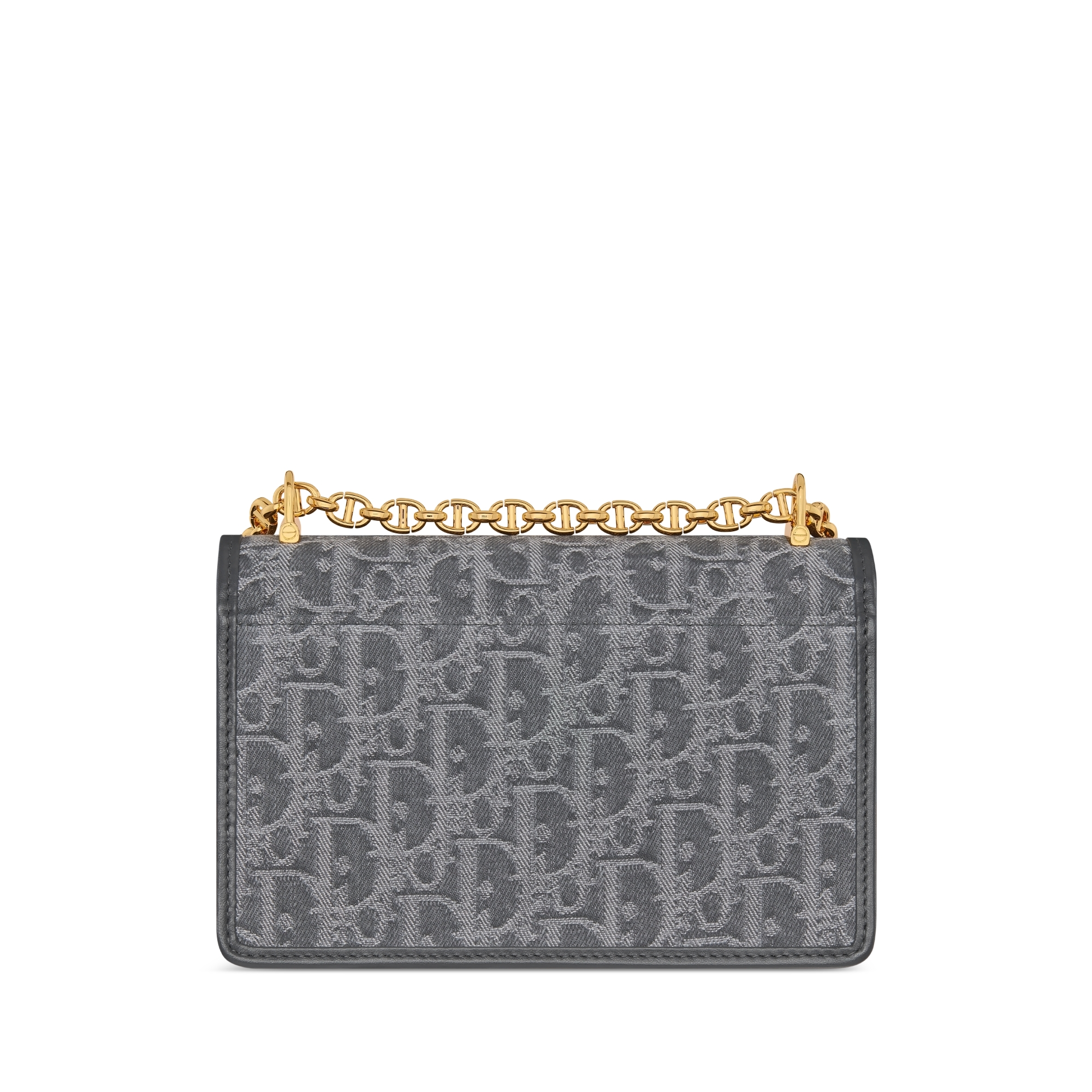 Miss Caro 미니 백 그레이 Denim Dior Oblique 자카드 E08