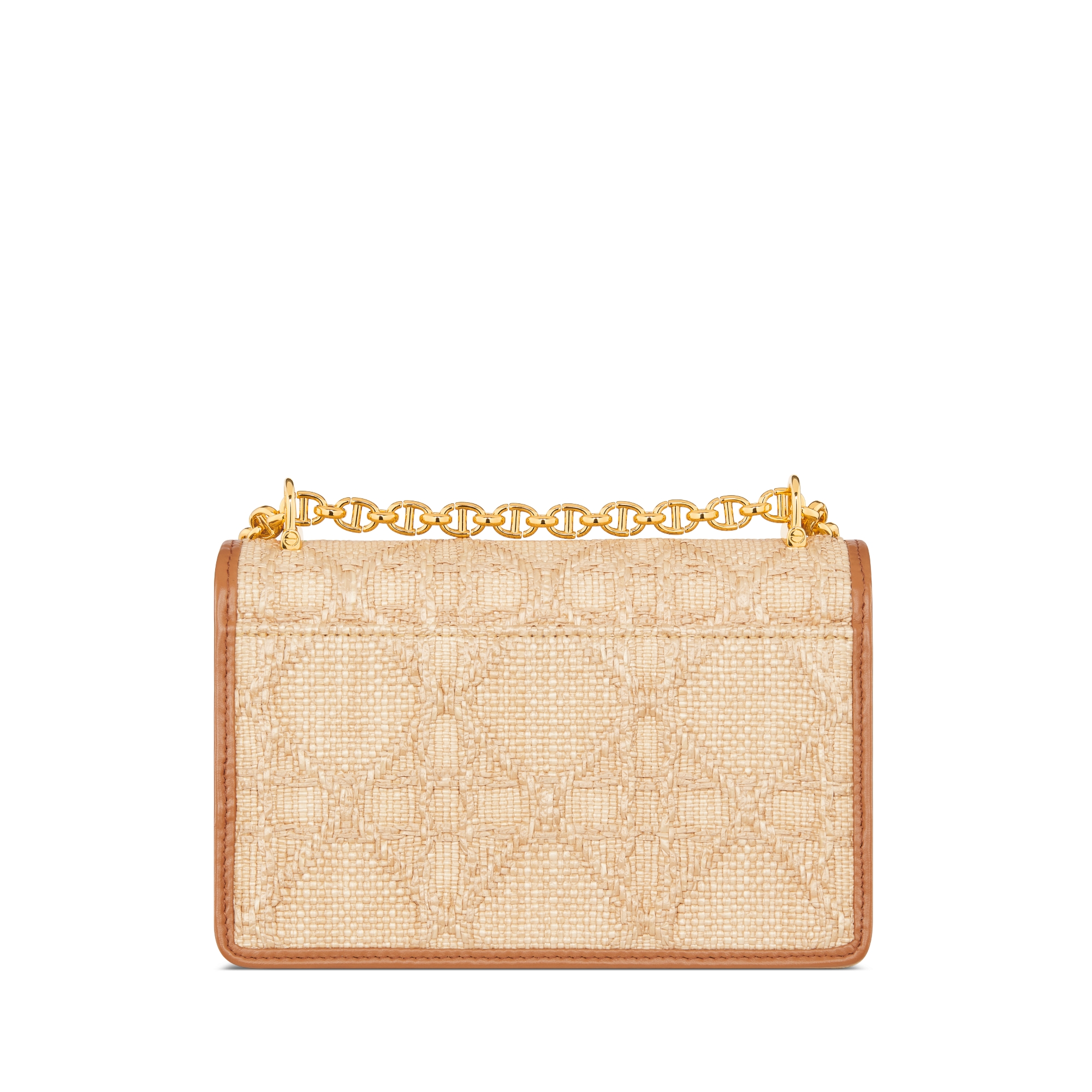 Miss Caro-minitas Beige raffia met Cannage-motief E08