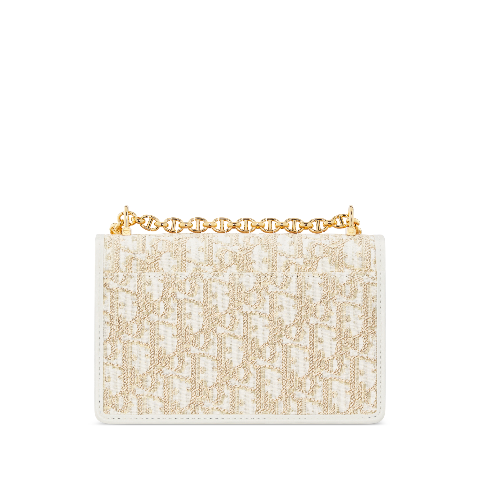 Miss Caro 미니 백 골드 톤 Dior Oblique 자카드 E08