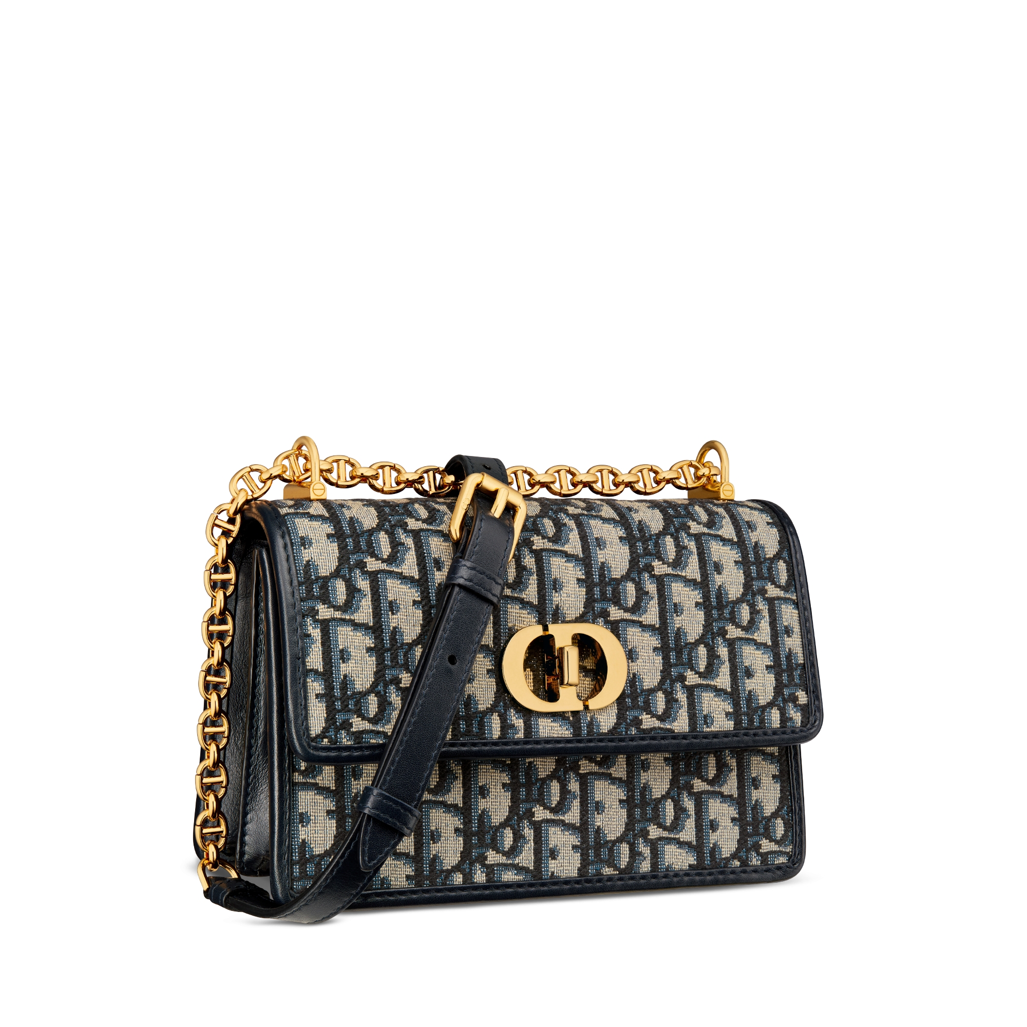 Mini sac Miss Caro Toile jacquard Dior Oblique bleu E03