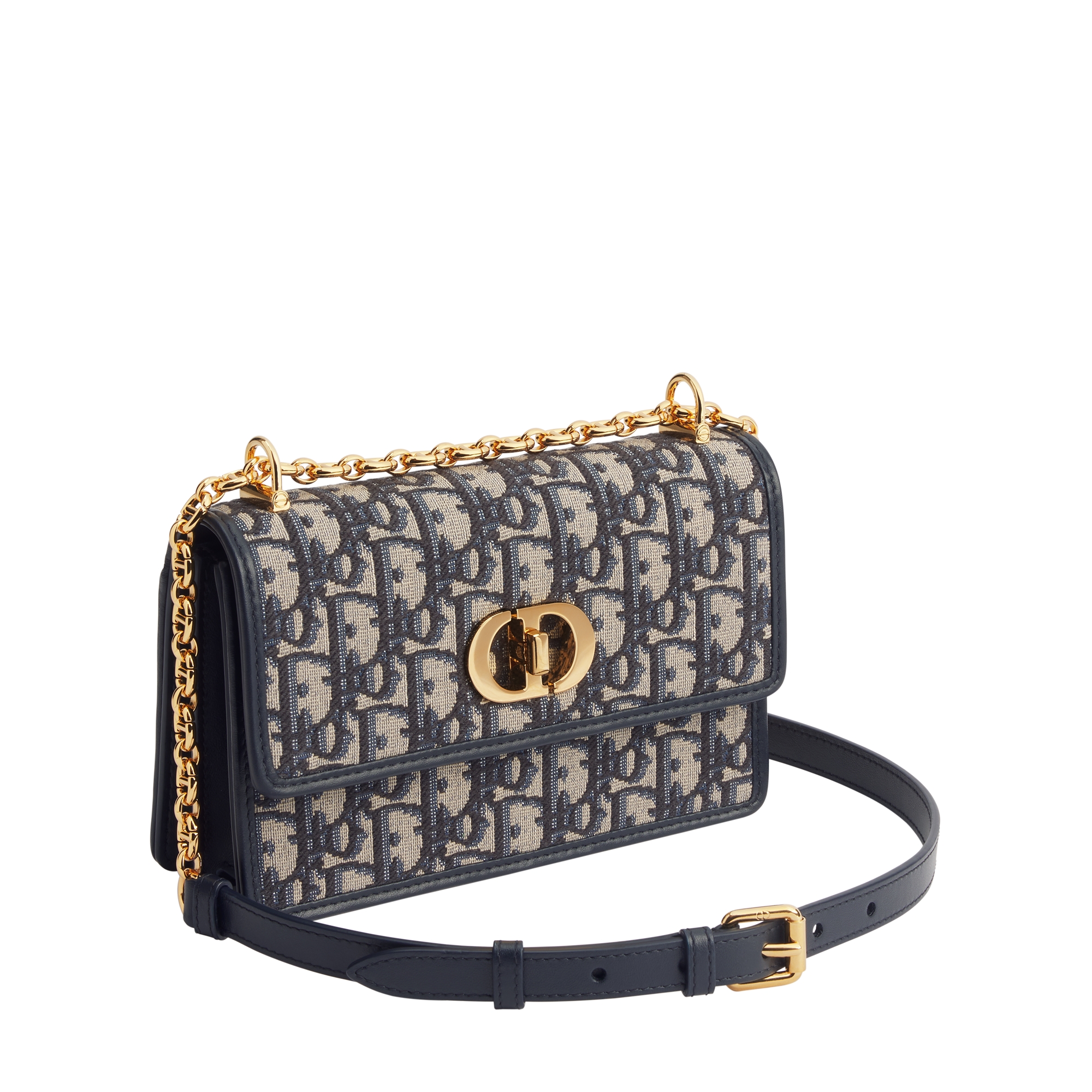 Miss Caro Mini Bag Blue Dior Oblique Jacquard E03