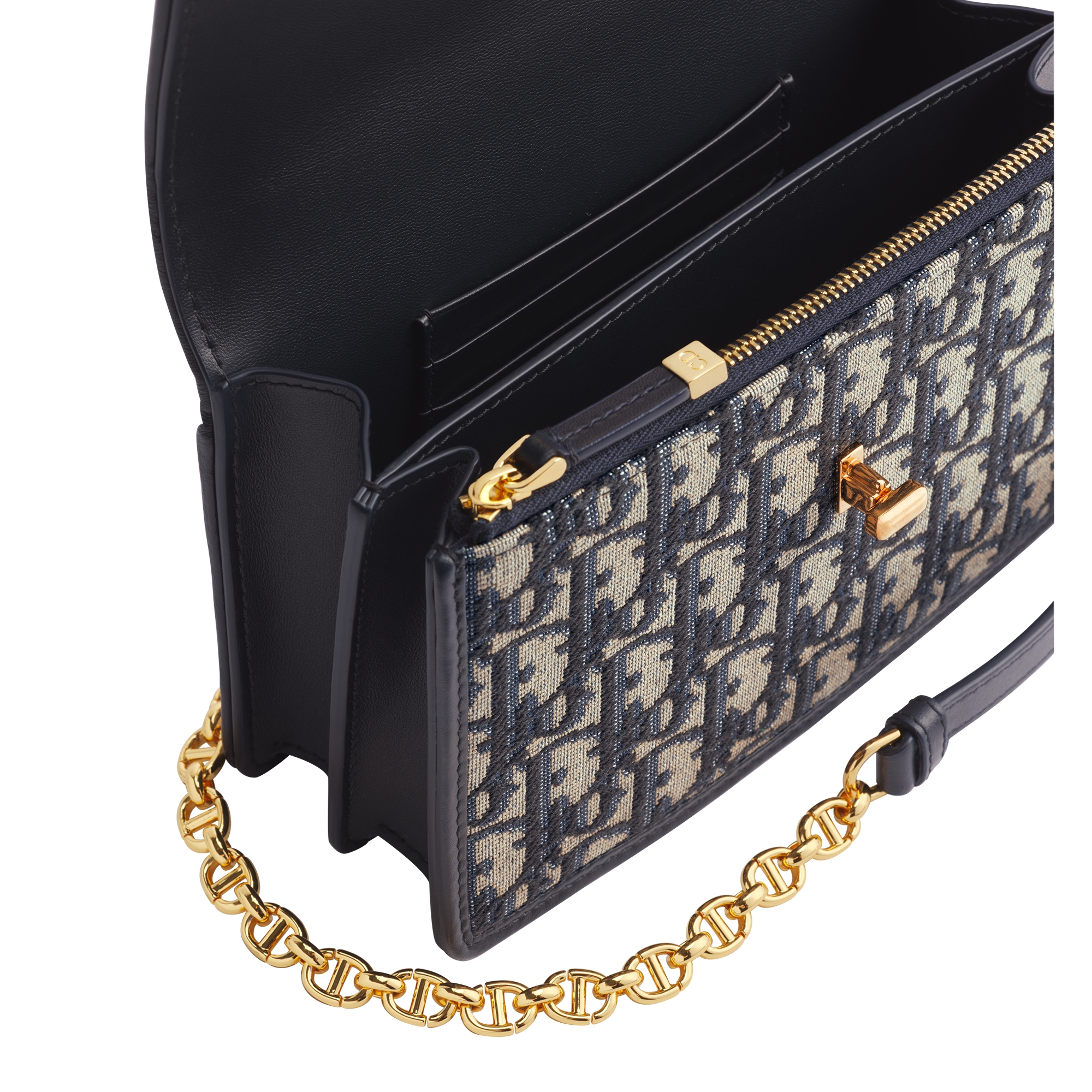 Miss Caro Mini Bag Blue Dior Oblique Jacquard E06