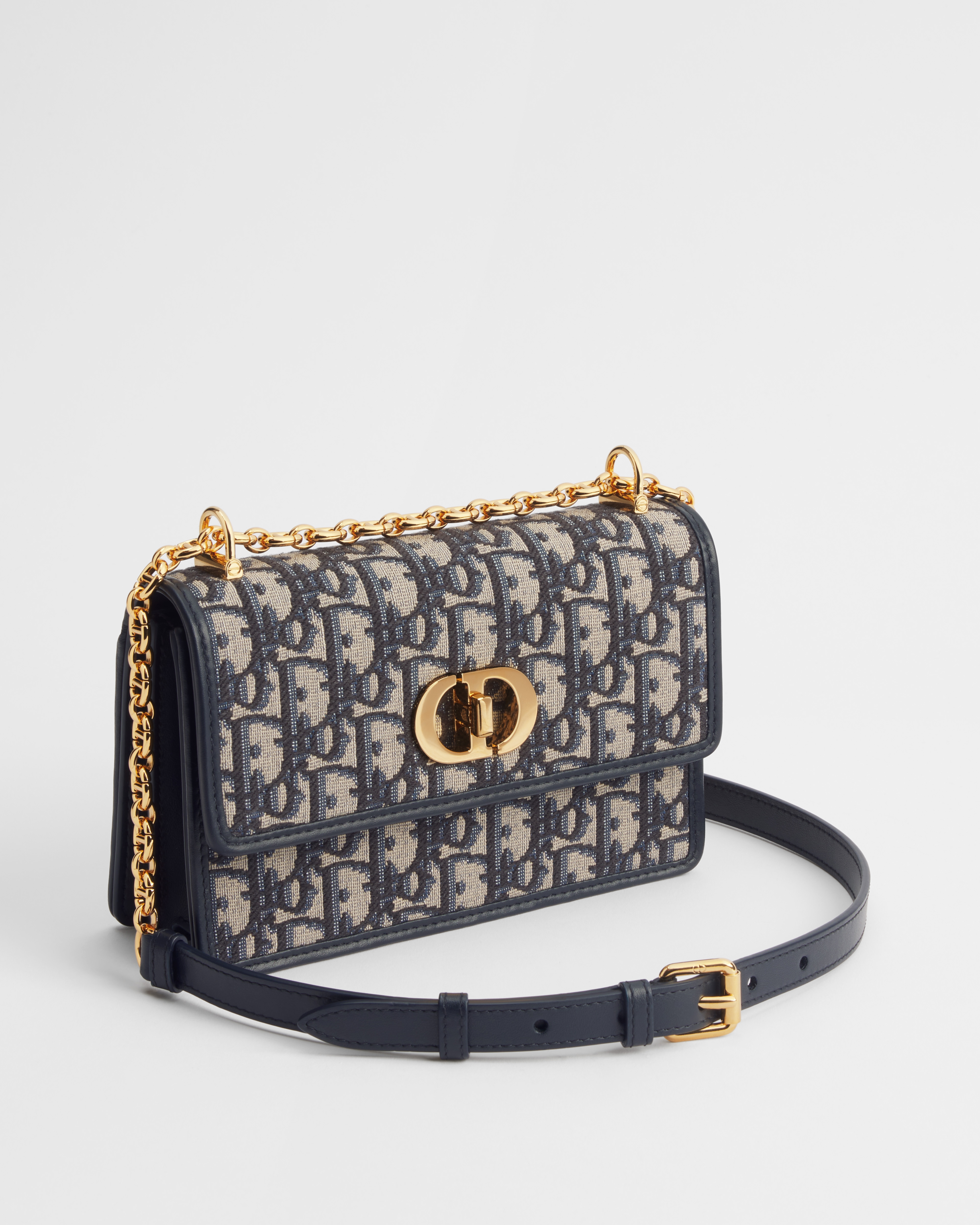 Miss Caro Mini Bag Blue Dior Oblique Jacquard E03