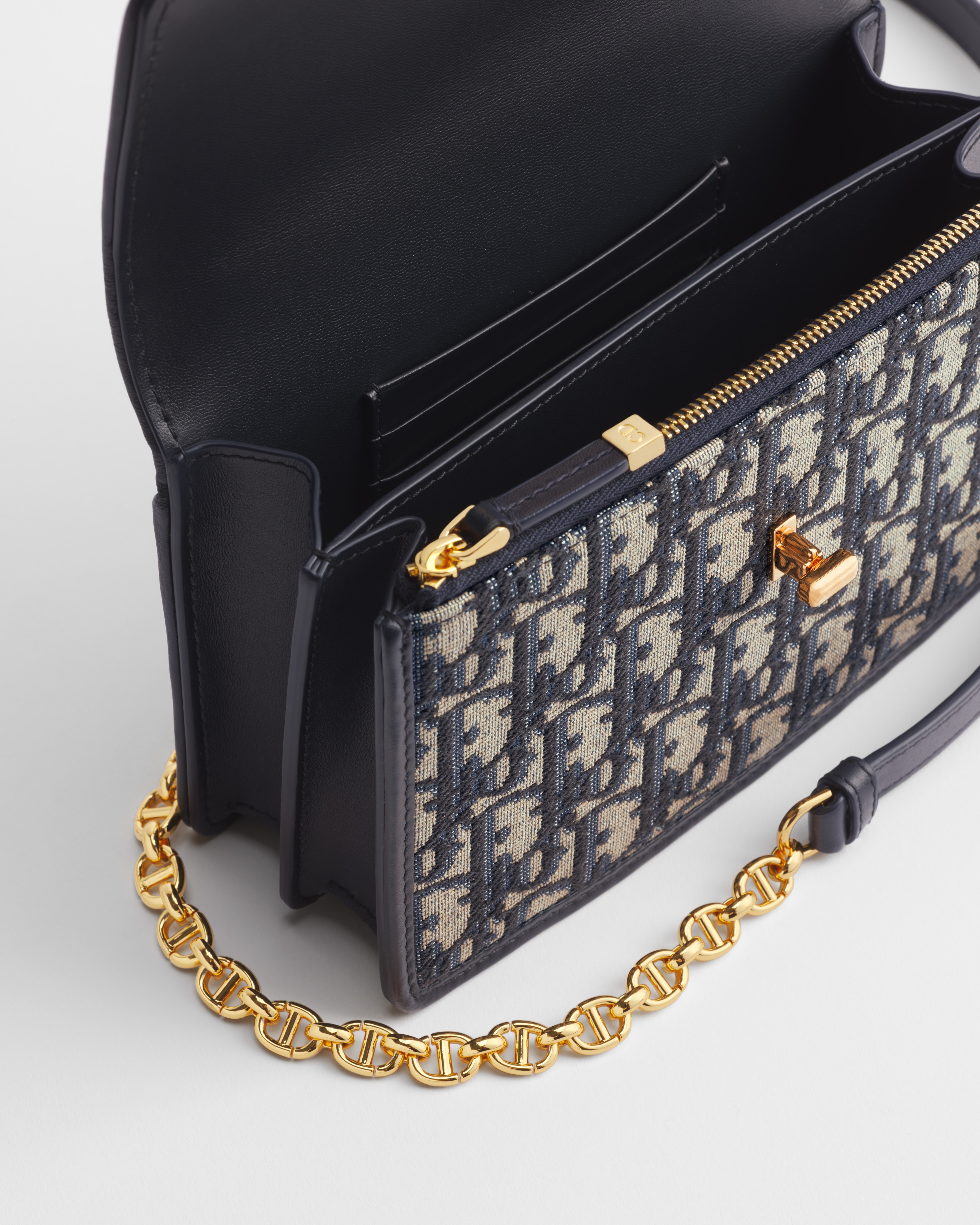 Miss Caro Mini Bag Blue Dior Oblique Jacquard E06