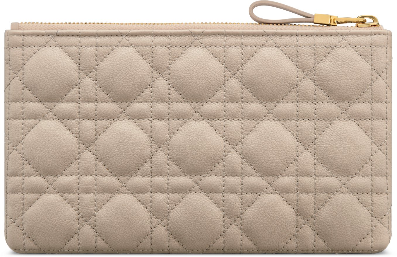 Kleine schmale Dior Caro Clutch aria_backView